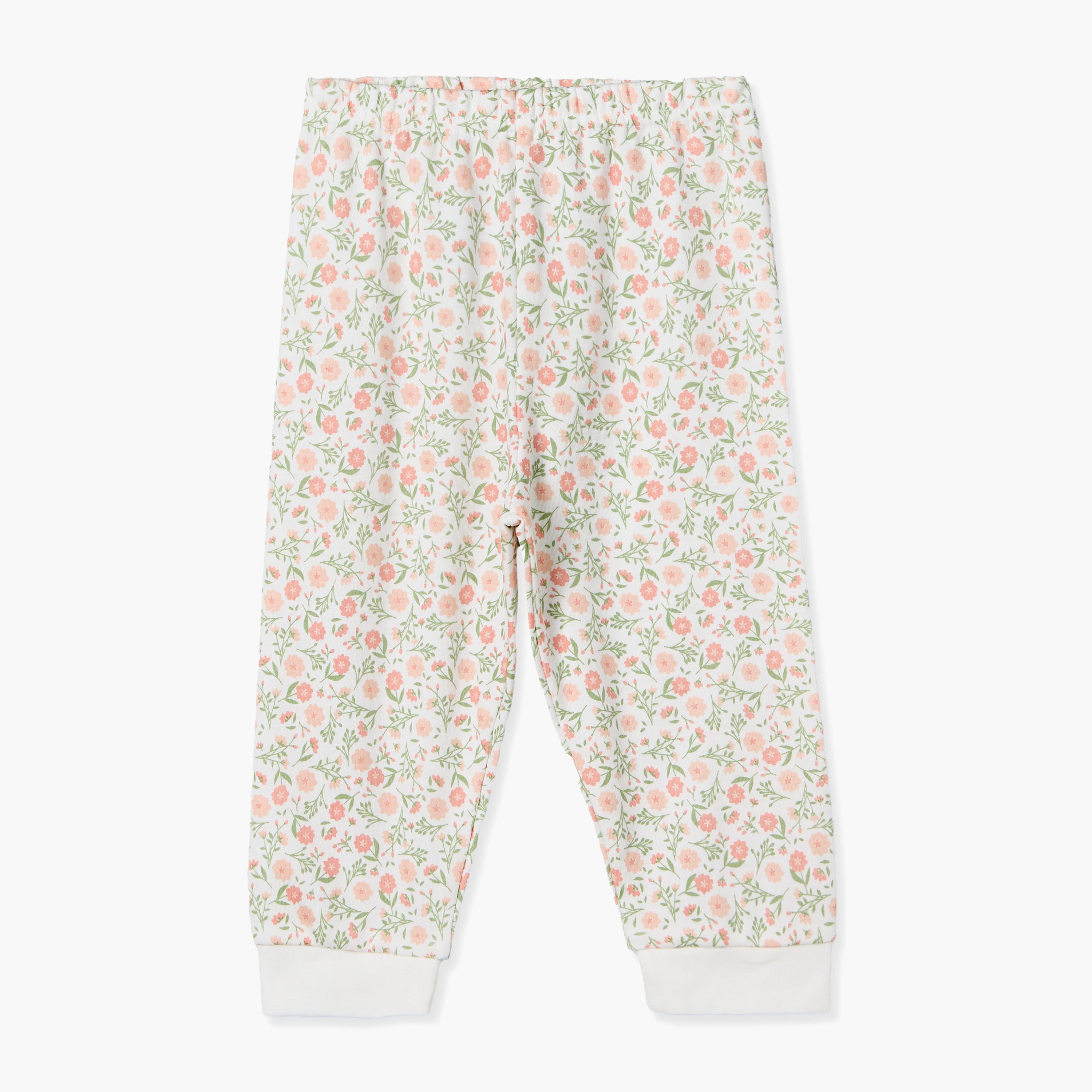 طقم من 3 بيجاما قطن بياقة مستديرة وأكمام طويلة وطبعات من جونيورز-baby-girls-clothing-nightwear-pyjamasets-image-5