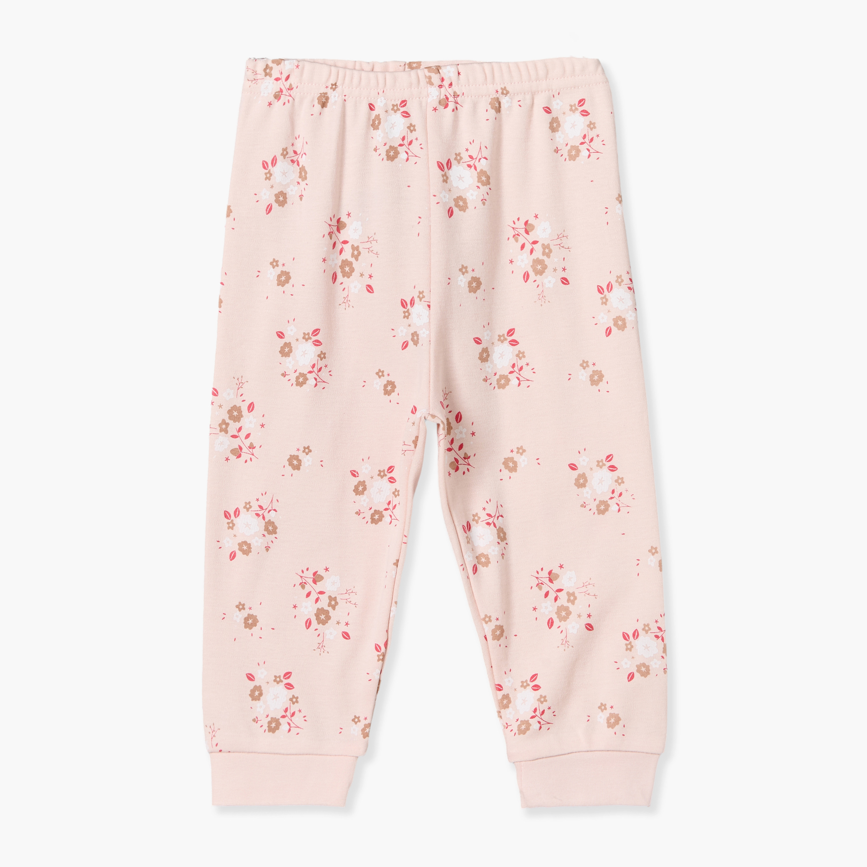 طقم من 3 بيجاما قطن بياقة مستديرة وأكمام طويلة وطبعات من جونيورز-baby-girls-clothing-nightwear-pyjamasets-image-7