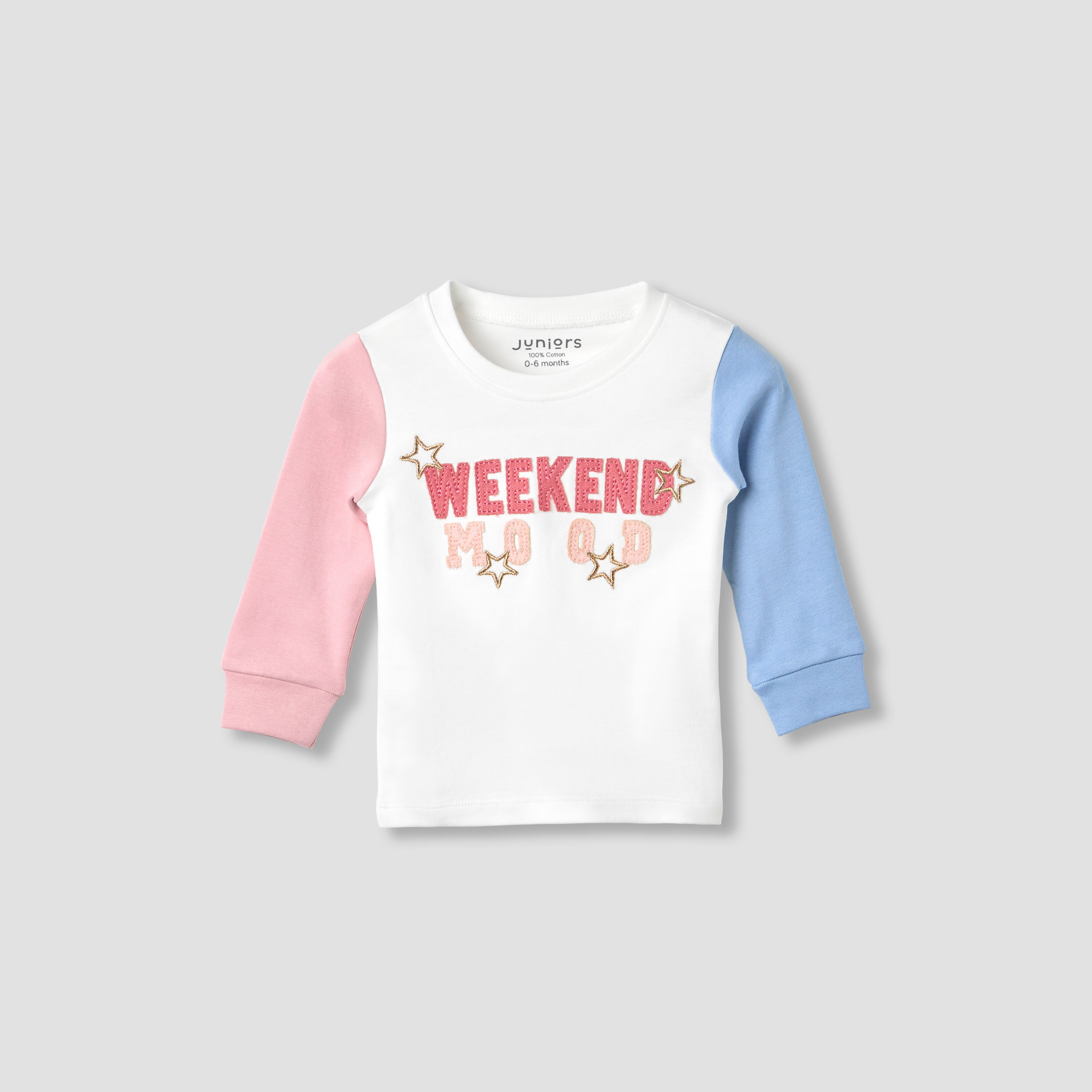 Juniors Printed Long Sleeve T-shirts and Pyjamas - Set of 2-baby-girls-clothing-nightwear-pyjamasets-image-2