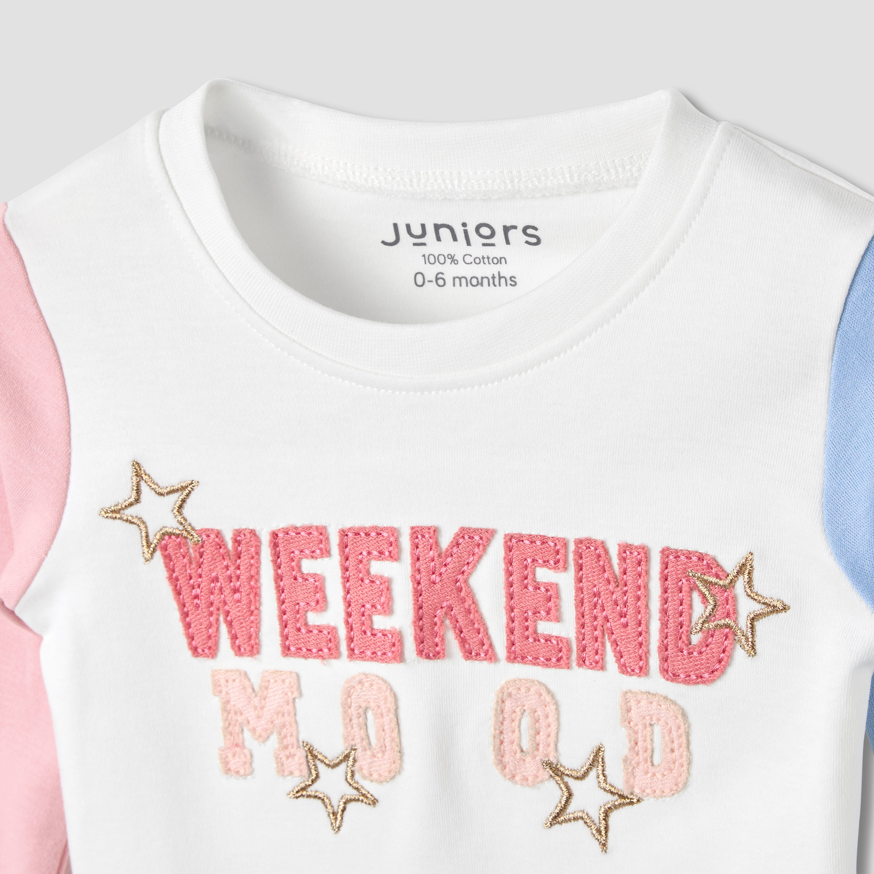 Juniors Printed Long Sleeve T-shirts and Pyjamas - Set of 2-baby-girls-clothing-nightwear-pyjamasets-image-6