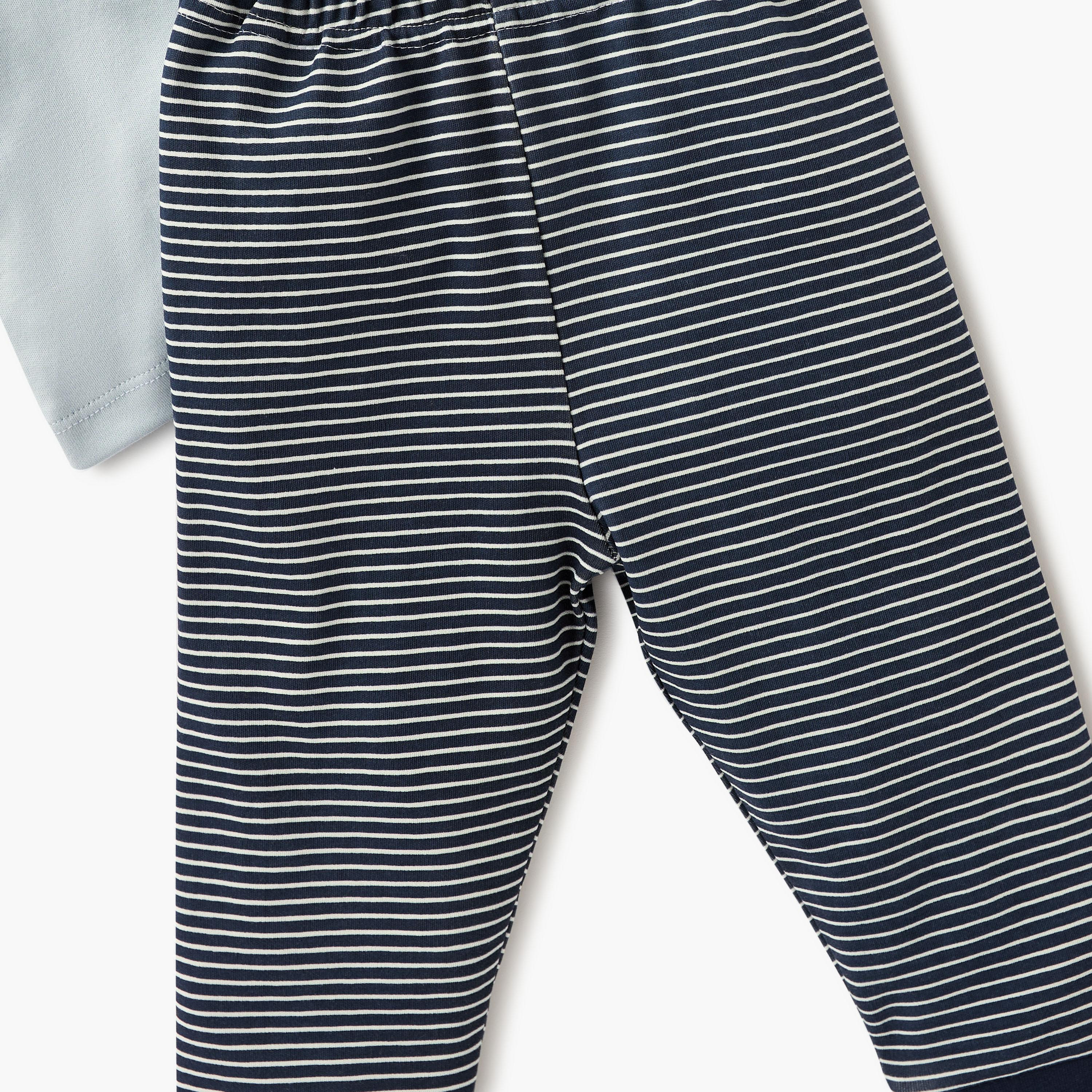 Juniors Printed Top and Pyjama Set-baby-boys-clothing-nightwear-pyjamasets-image-5