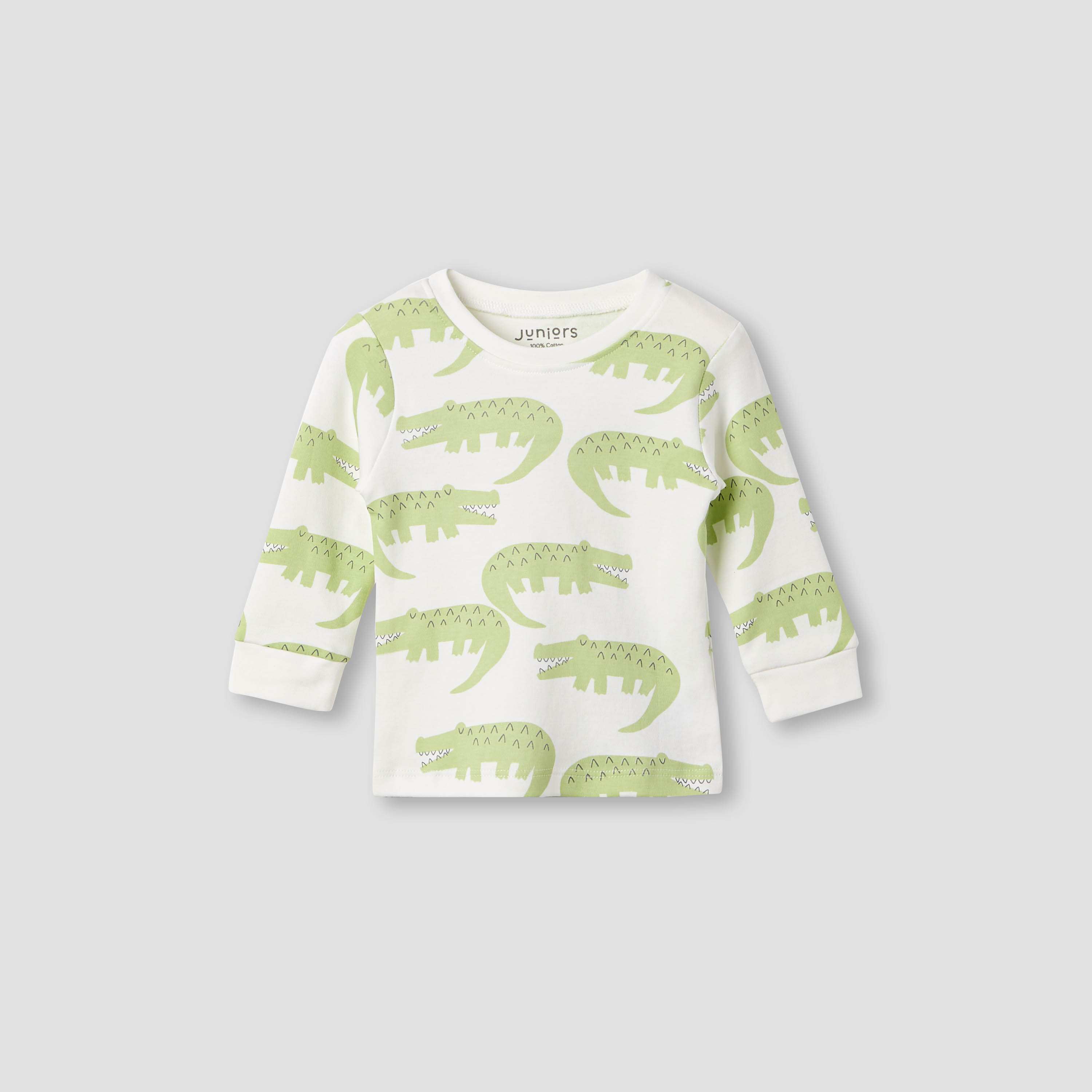 Juniors Crocodile Print T-shirt and Pyjama - Set of 3-baby-boys-clothing-nightwear-pyjamasets-image-4
