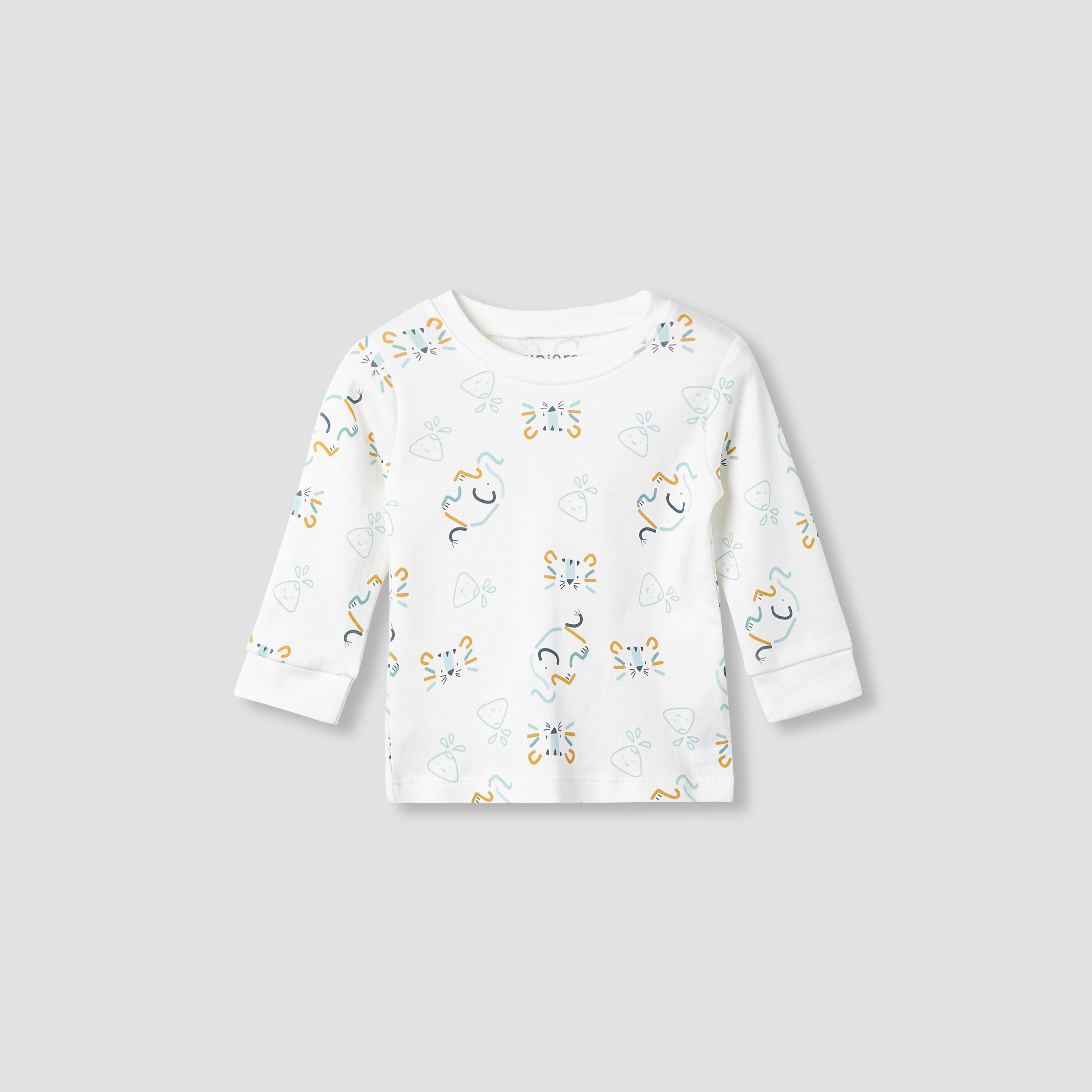 Juniors Elephant Print T-shirt and Pyjama - Set of 3-baby-boys-clothing-nightwear-pyjamasets-image-4