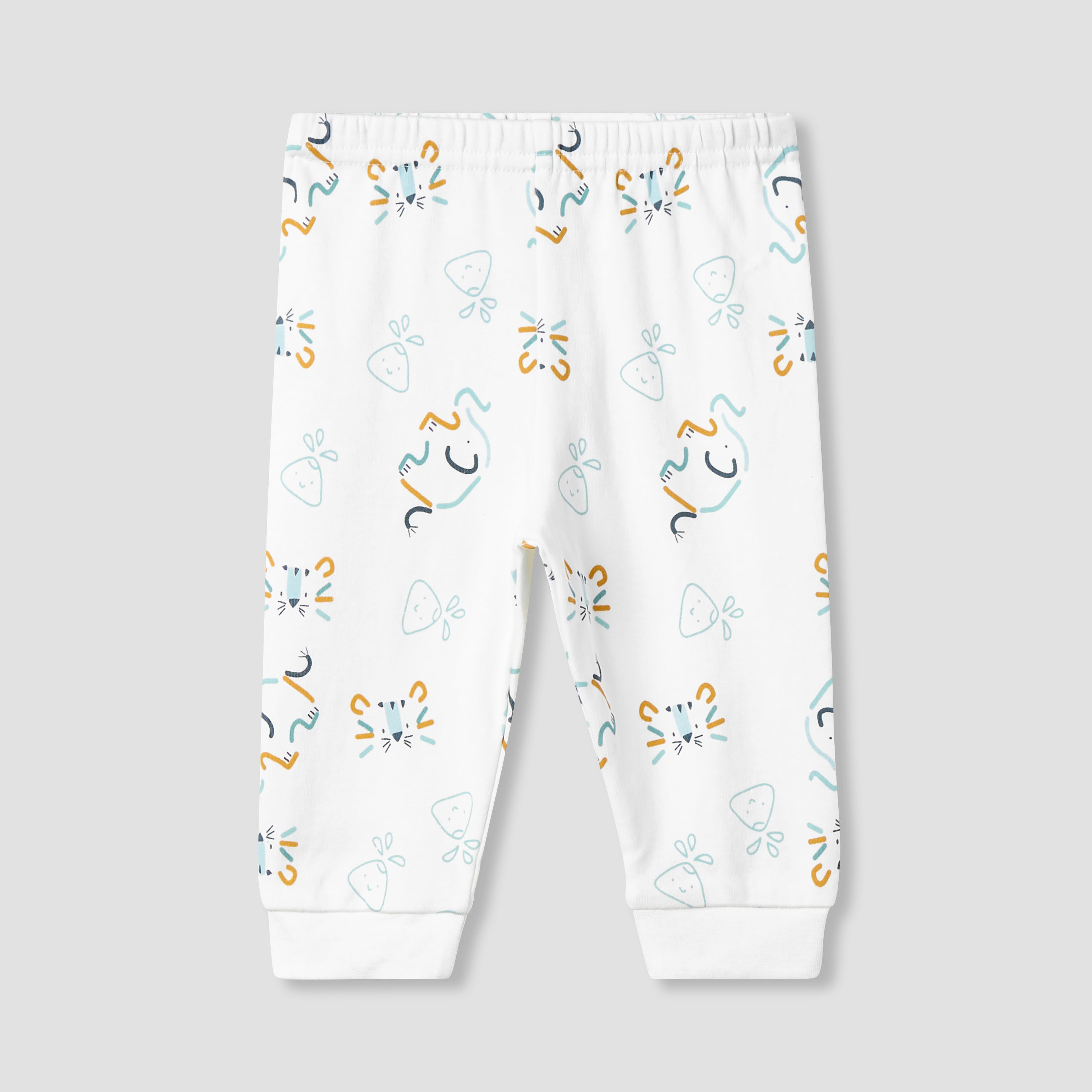 Juniors Elephant Print T-shirt and Pyjama - Set of 3-baby-boys-clothing-nightwear-pyjamasets-image-5