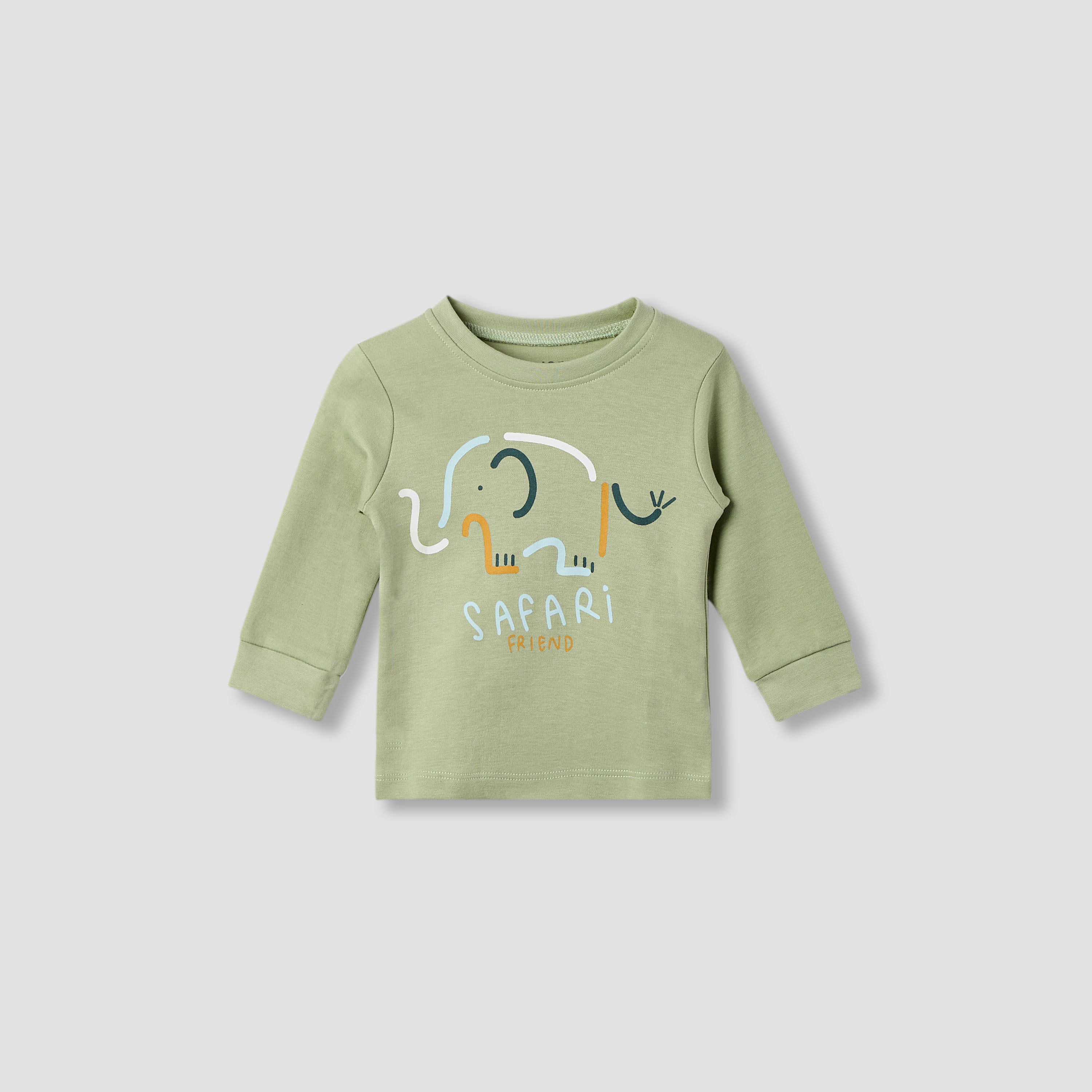 Juniors Elephant Print T-shirt and Pyjama - Set of 3-baby-boys-clothing-nightwear-pyjamasets-image-6