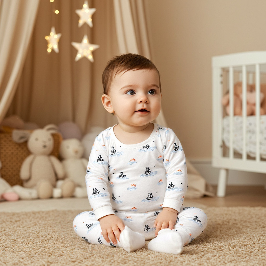 Juniors Nautical Print T-shirt and Pyjama Set-baby-boys-clothing-nightwear-pyjamasets-image-6