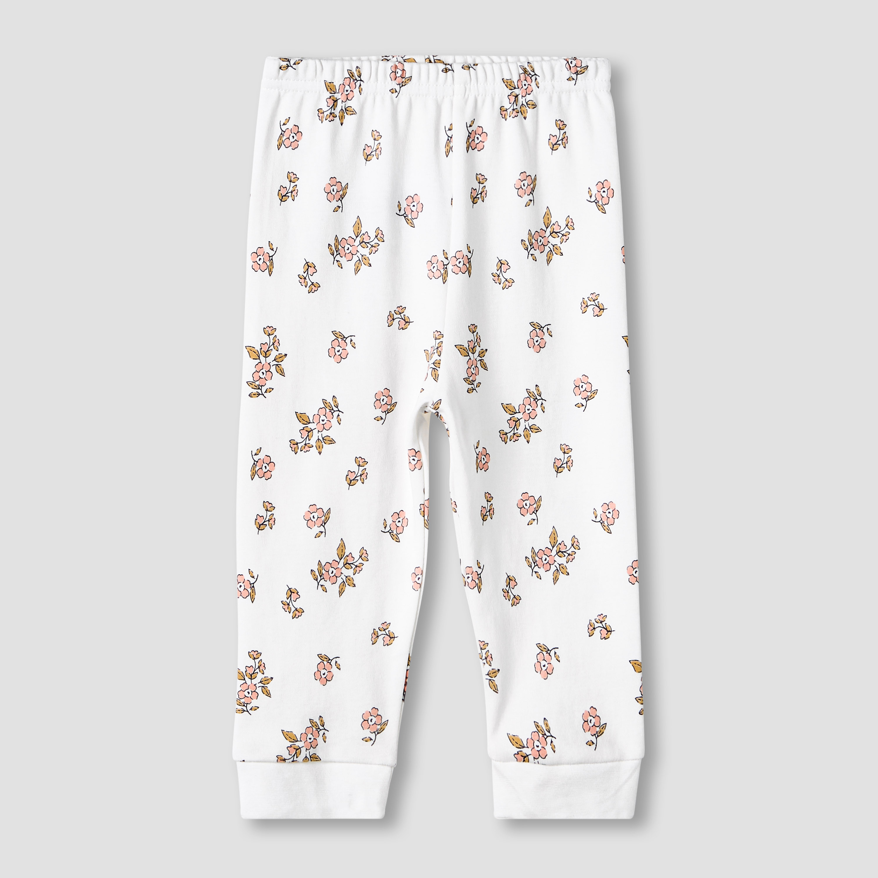 Set of 3, Juniors Cotton Crew Neck Long Sleeves Pyjama Set with Floral Print-baby-girls-clothing-nightwear-pyjamasets-image-8