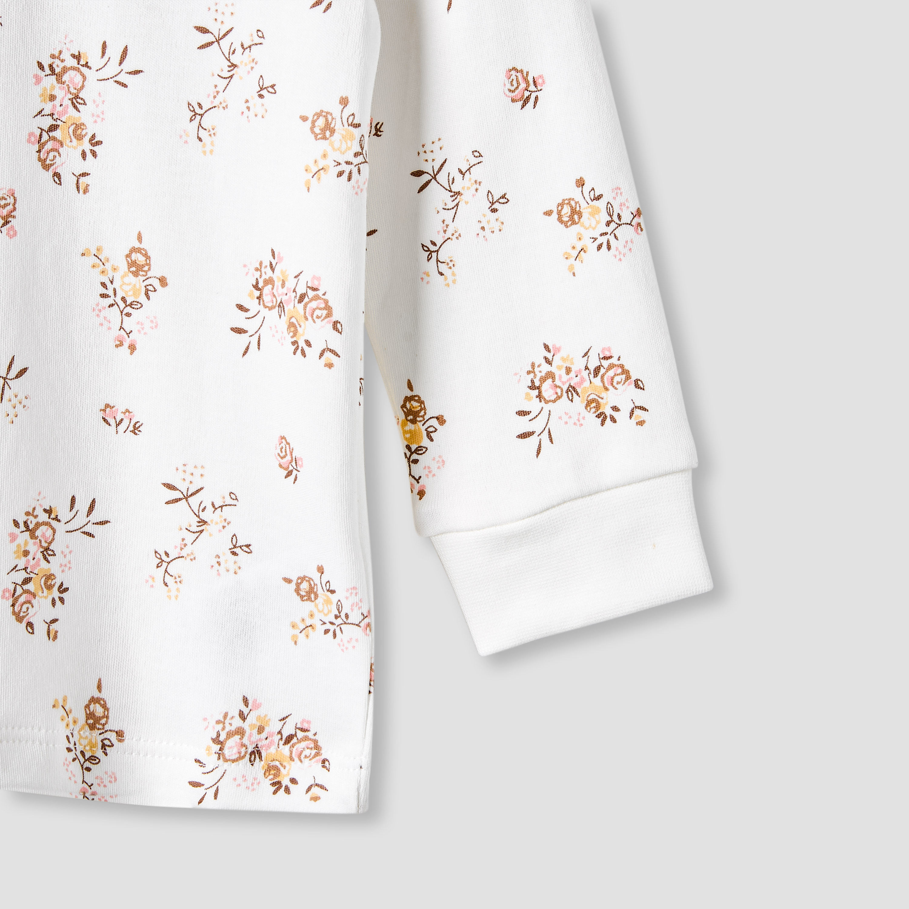 Set of 3, Juniors Cotton Crew Neck Long Sleeves Pyjama Set with Floral Print-baby-girls-clothing-nightwear-pyjamasets-image-10