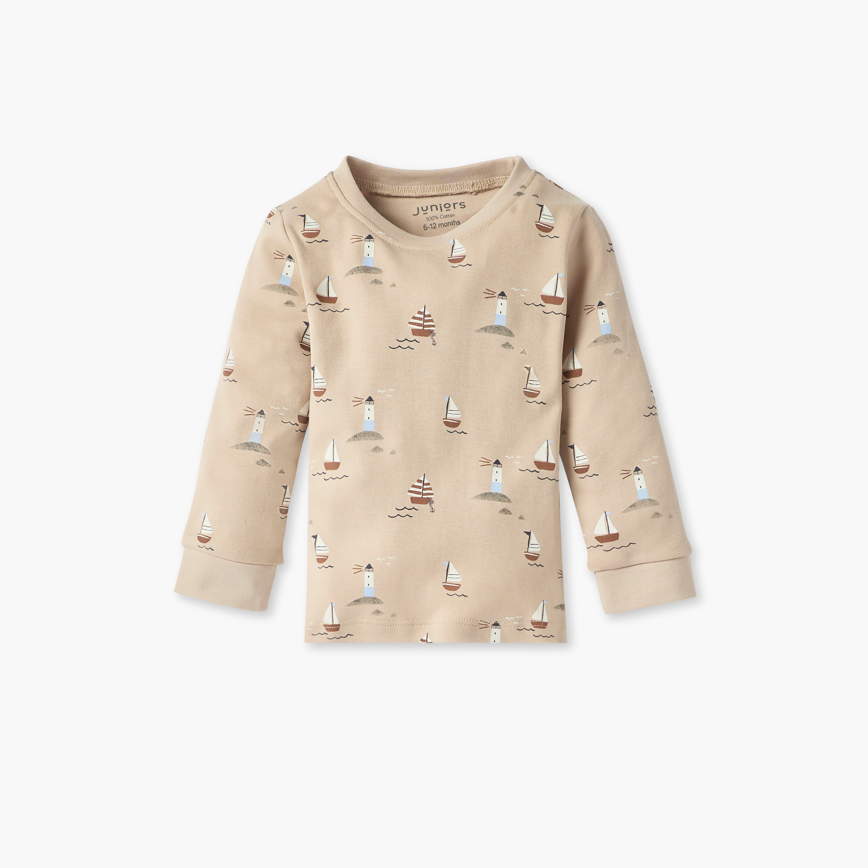 Juniors Printed T-shirt and Pyjama Set-baby-boys-clothing-nightwear-pyjamasets-image-2