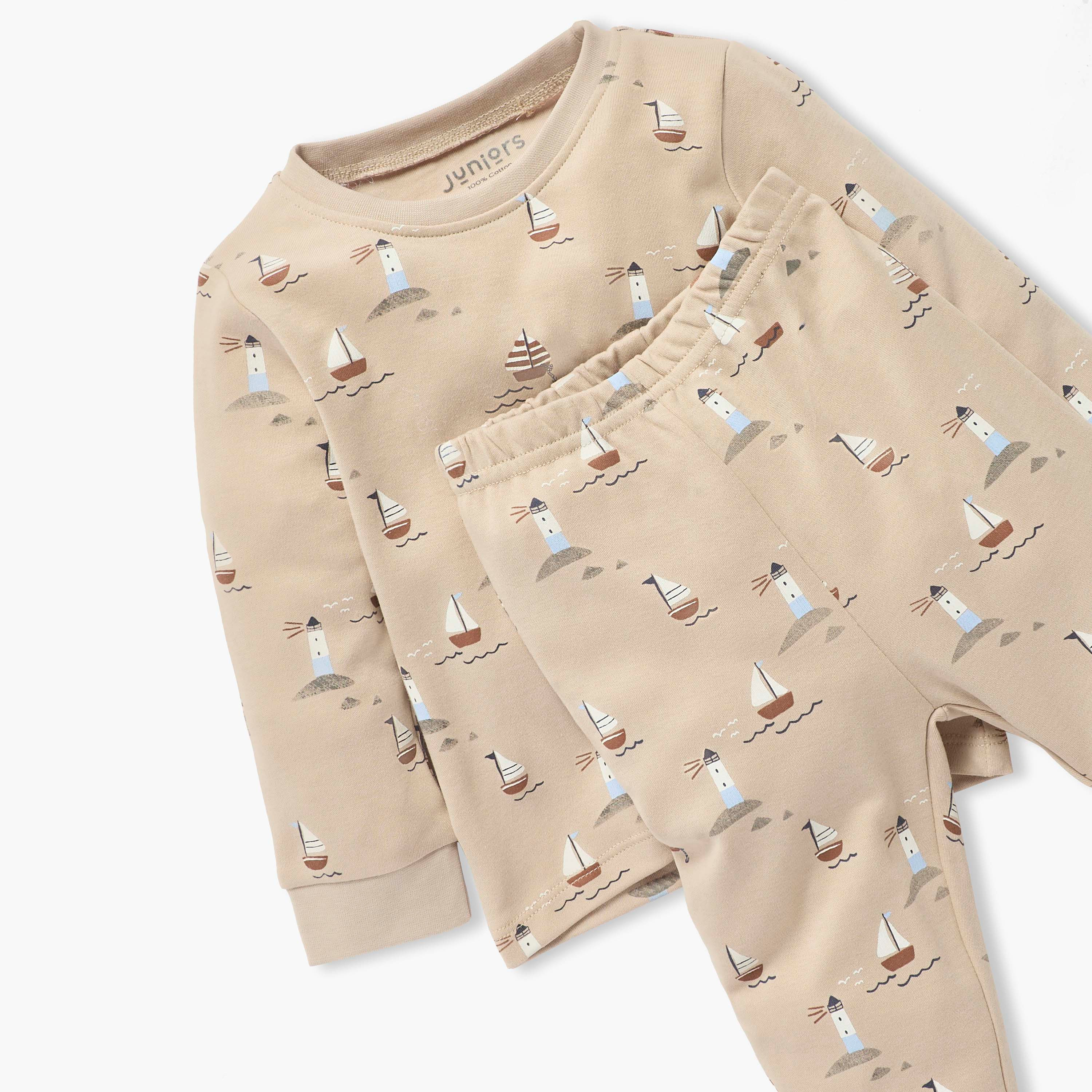 Juniors Printed T-shirt and Pyjama Set-baby-boys-clothing-nightwear-pyjamasets-image-5