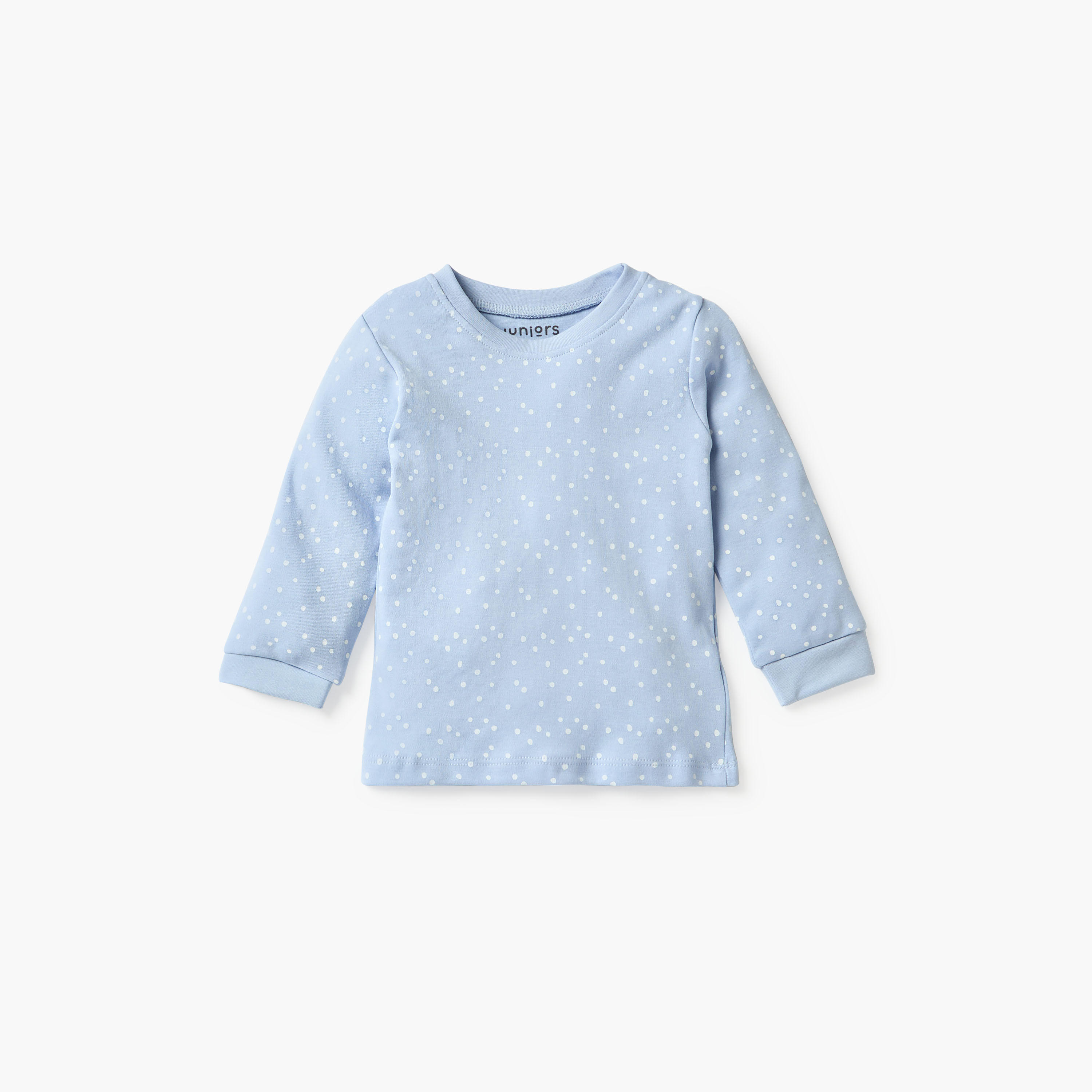 Juniors All-Over Polka Dot Print T-shirt and Pyjama Set-baby-girls-clothing-nightwear-pyjamasets-image-3