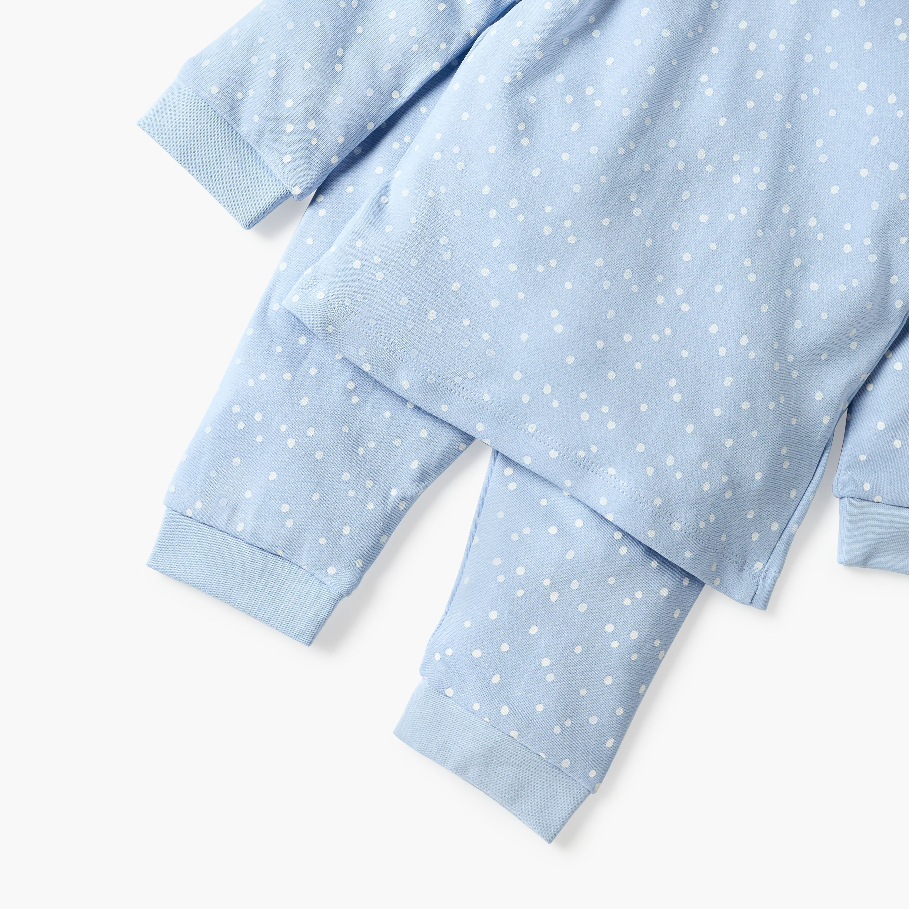 Juniors All-Over Polka Dot Print T-shirt and Pyjama Set-baby-girls-clothing-nightwear-pyjamasets-image-6