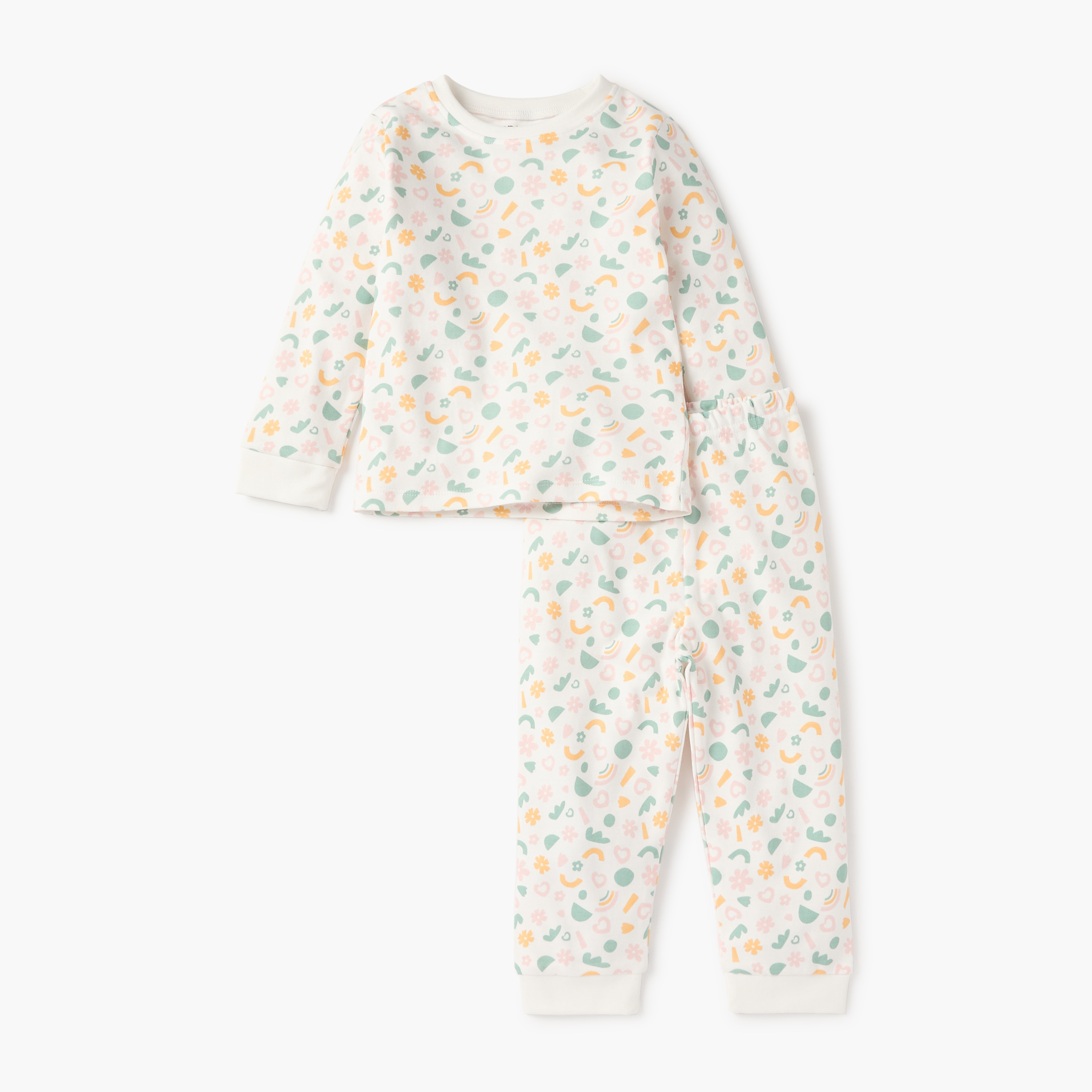 Juniors Printed T-shirt and Pyjama Set-baby-girls-clothing-nightwear-pyjamasets-image-2
