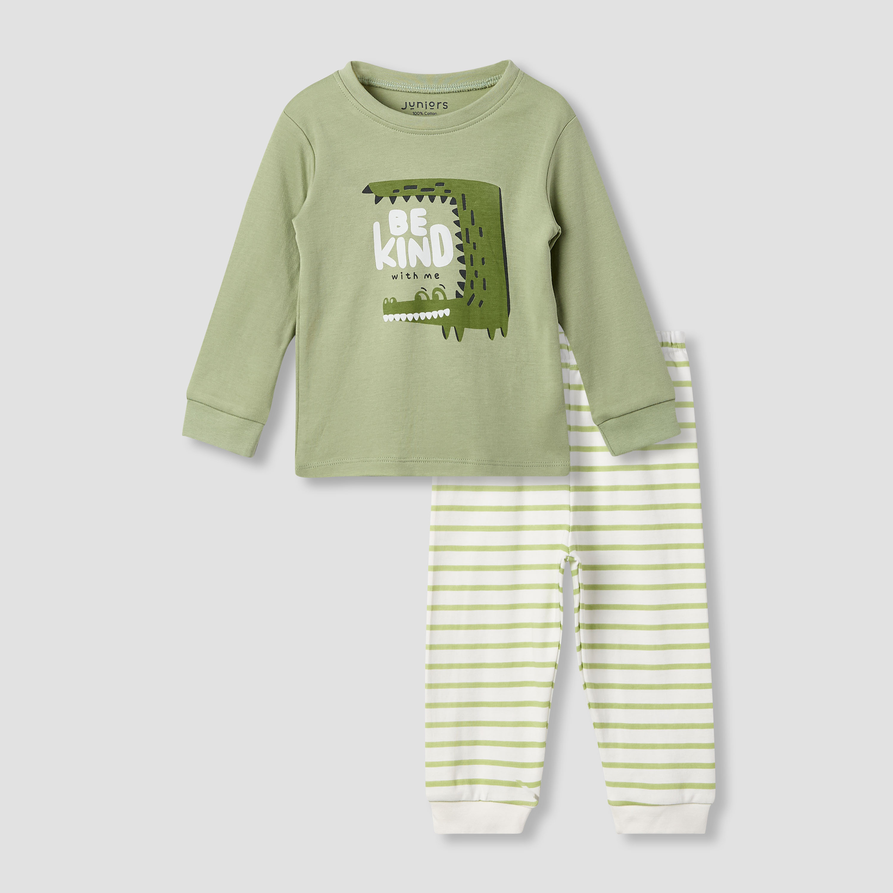 طقم بنطلون بيجاما وتيشيرت بطبعات من جونيورز-baby-boys-clothing-nightwear-pyjamasets-image-1