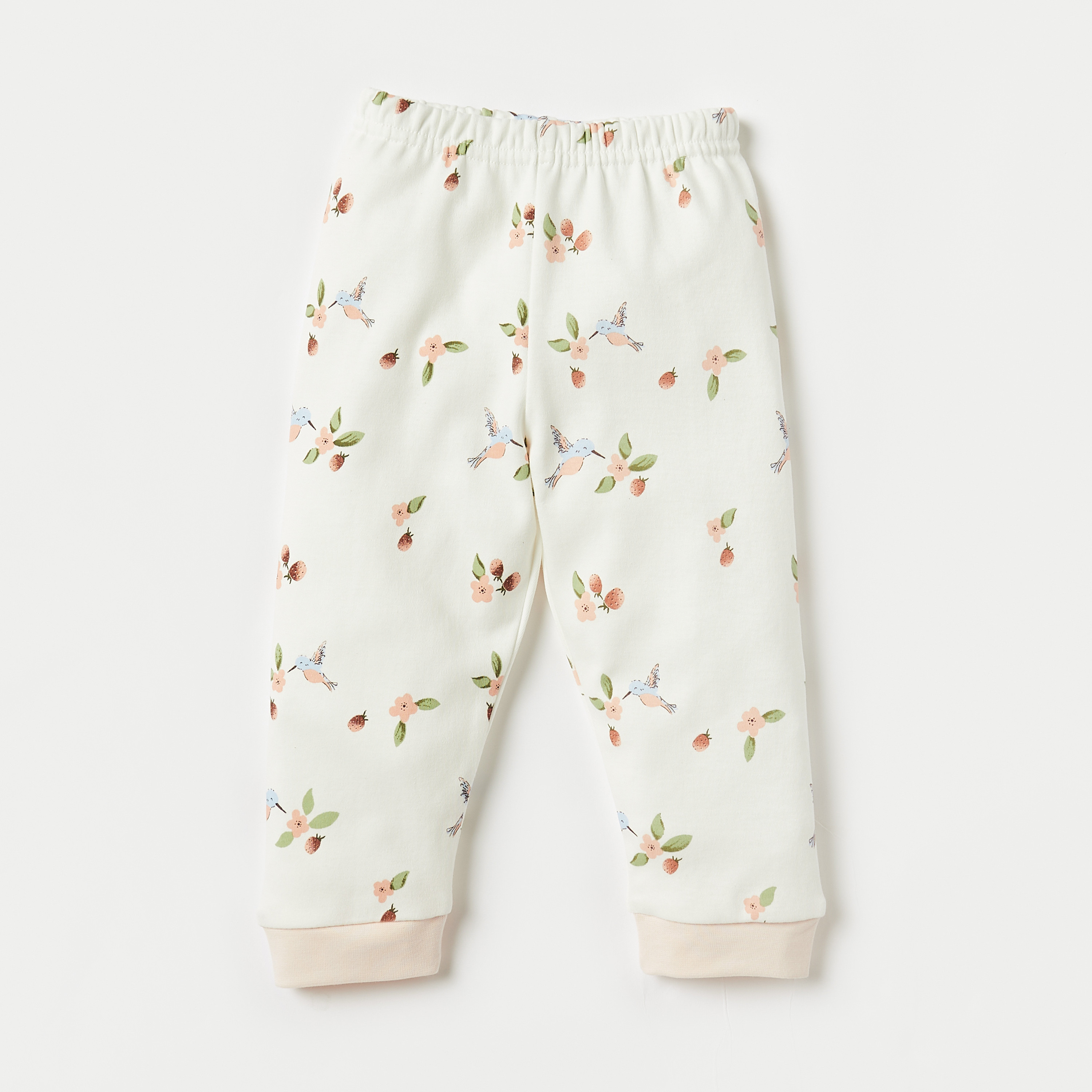 طقم بنطلون بيجاما وتيشيرت بأكمام طويلة وطبعات طائر من جونيورز-baby-girls-clothing-nightwear-pyjamasets-image-3
