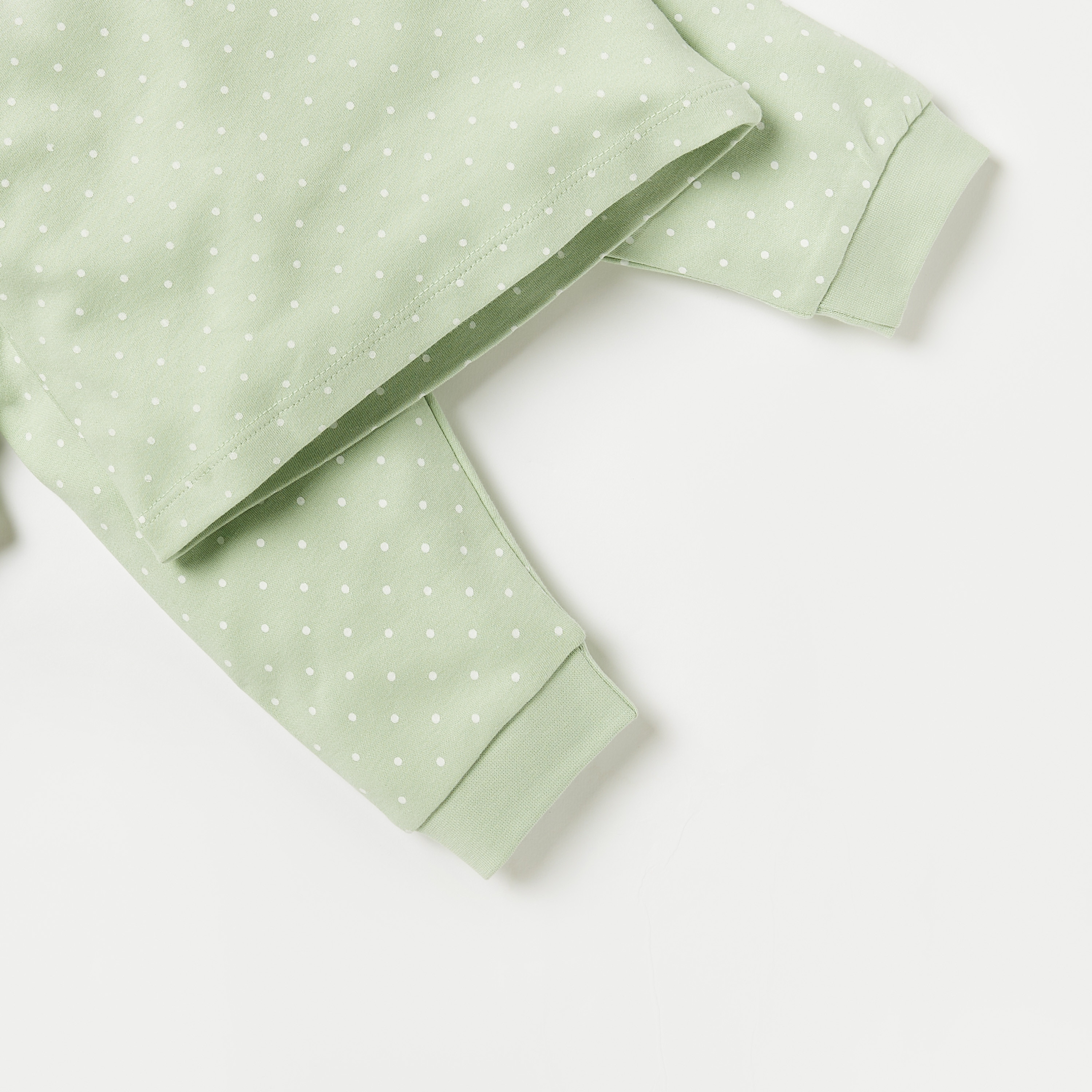 Juniors Polka Dot Print Long Sleeves T-shirt and Pyjama Set-baby-girls-clothing-nightwear-pyjamasets-image-5