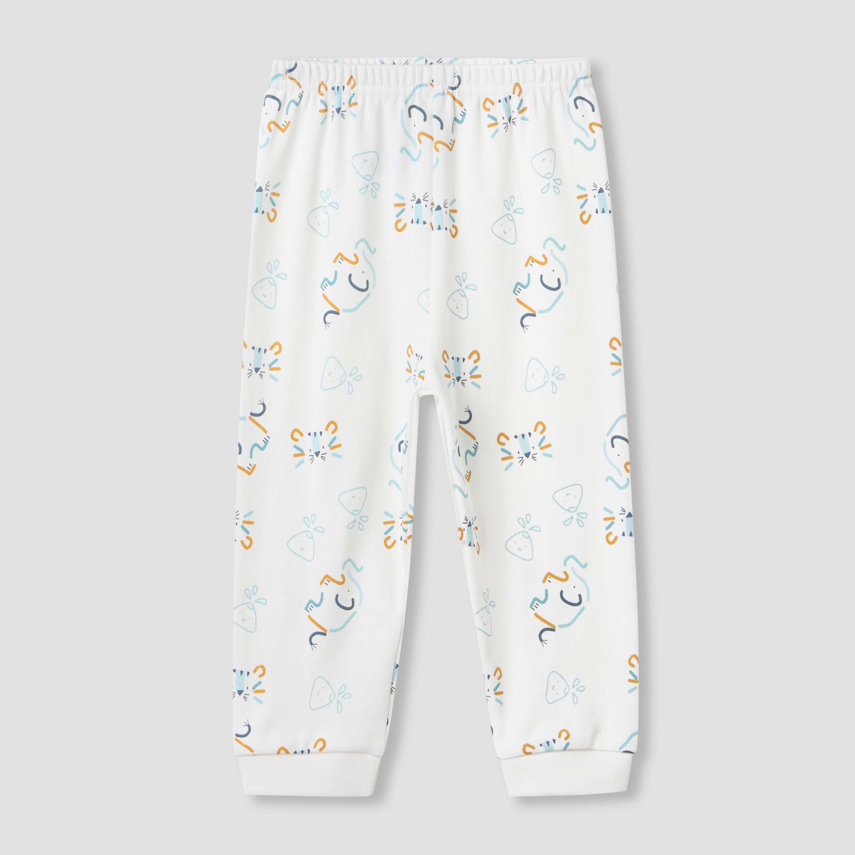 Juniors Animal Print T-shirt and Pyjama Set-baby-girls-clothing-nightwear-pyjamasets-image-4
