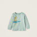 Juniors Animal Print Long Sleeves T-shirt and Pyjamas Set-Pyjama Sets-thumbnail-1