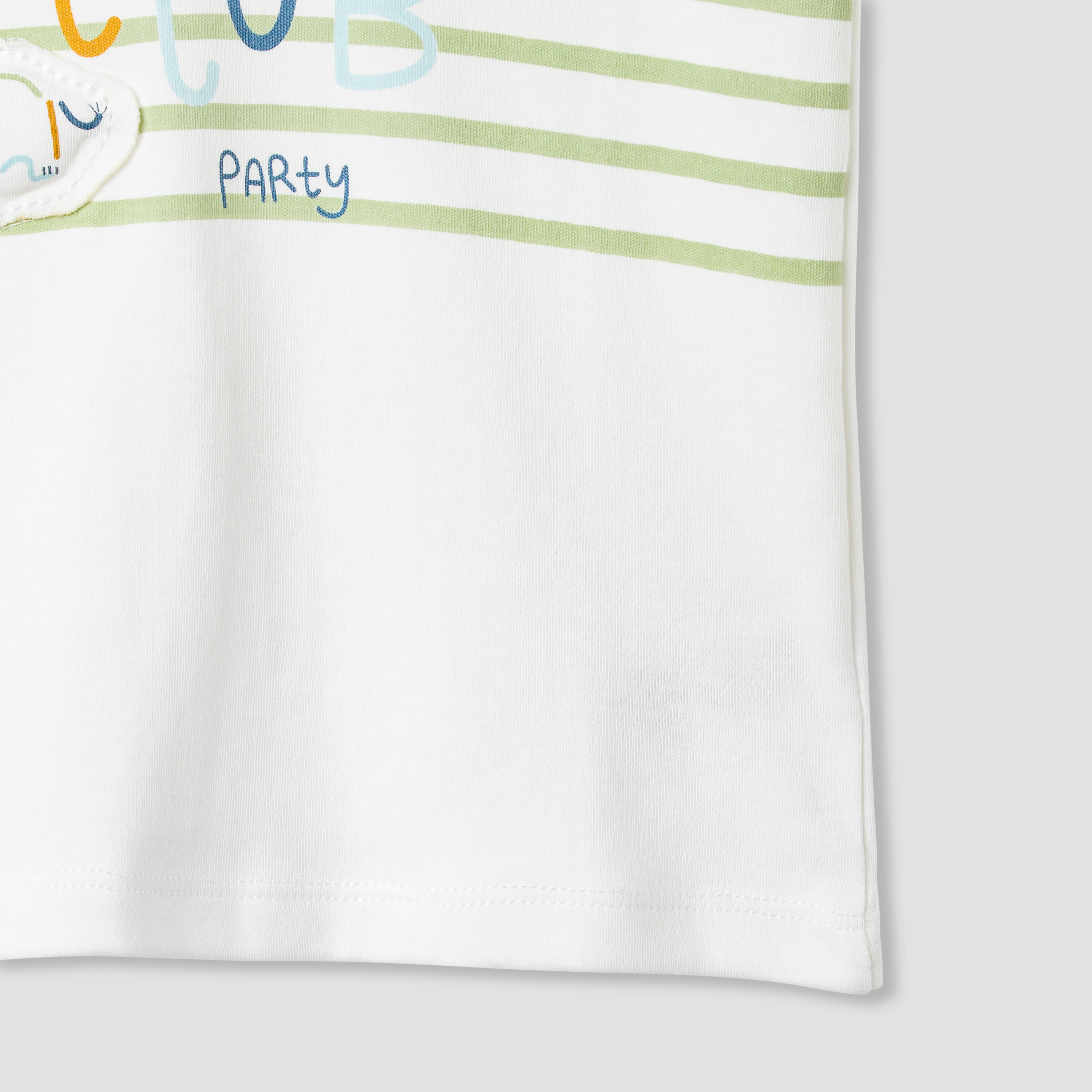 Juniors Striped T-shirt and Pyjama Set-baby-girls-clothing-nightwear-pyjamasets-image-5