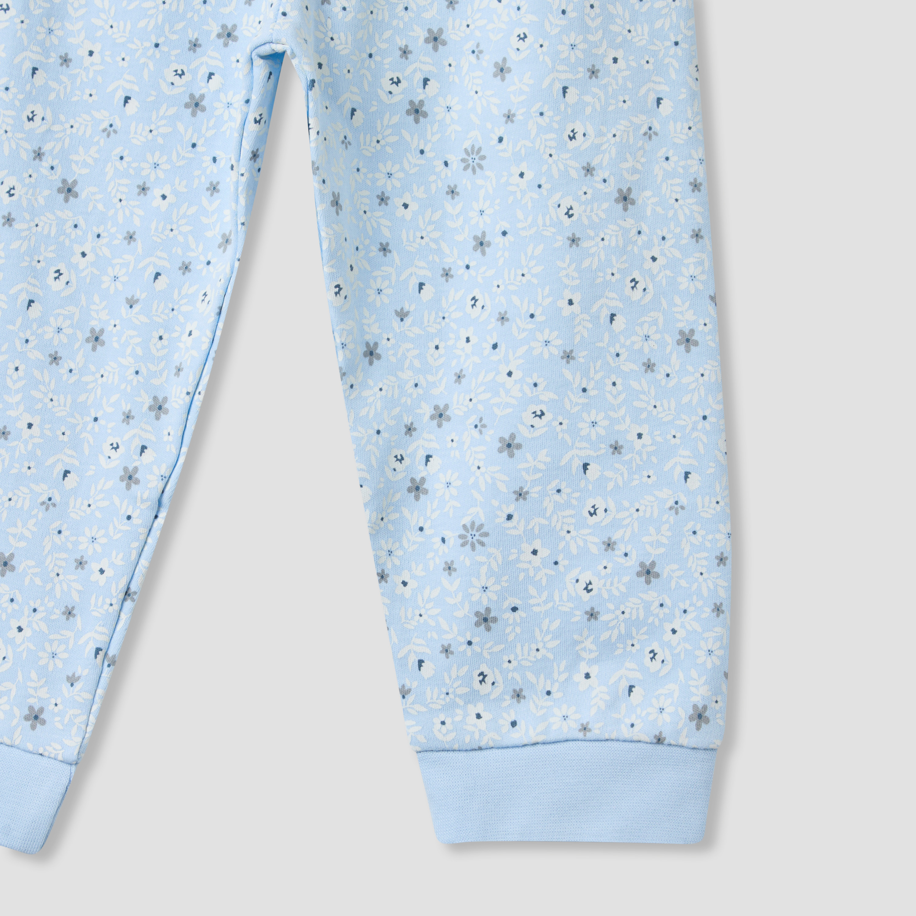 Juniors Embroidered T-shirt and Printed Pyjama Set-baby-girls-clothing-nightwear-pyjamasets-image-7