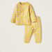 Juniors Rainbow Print Long Sleeves T-shirt and Pyjama Set-Pyjama Sets-thumbnailMobile-0