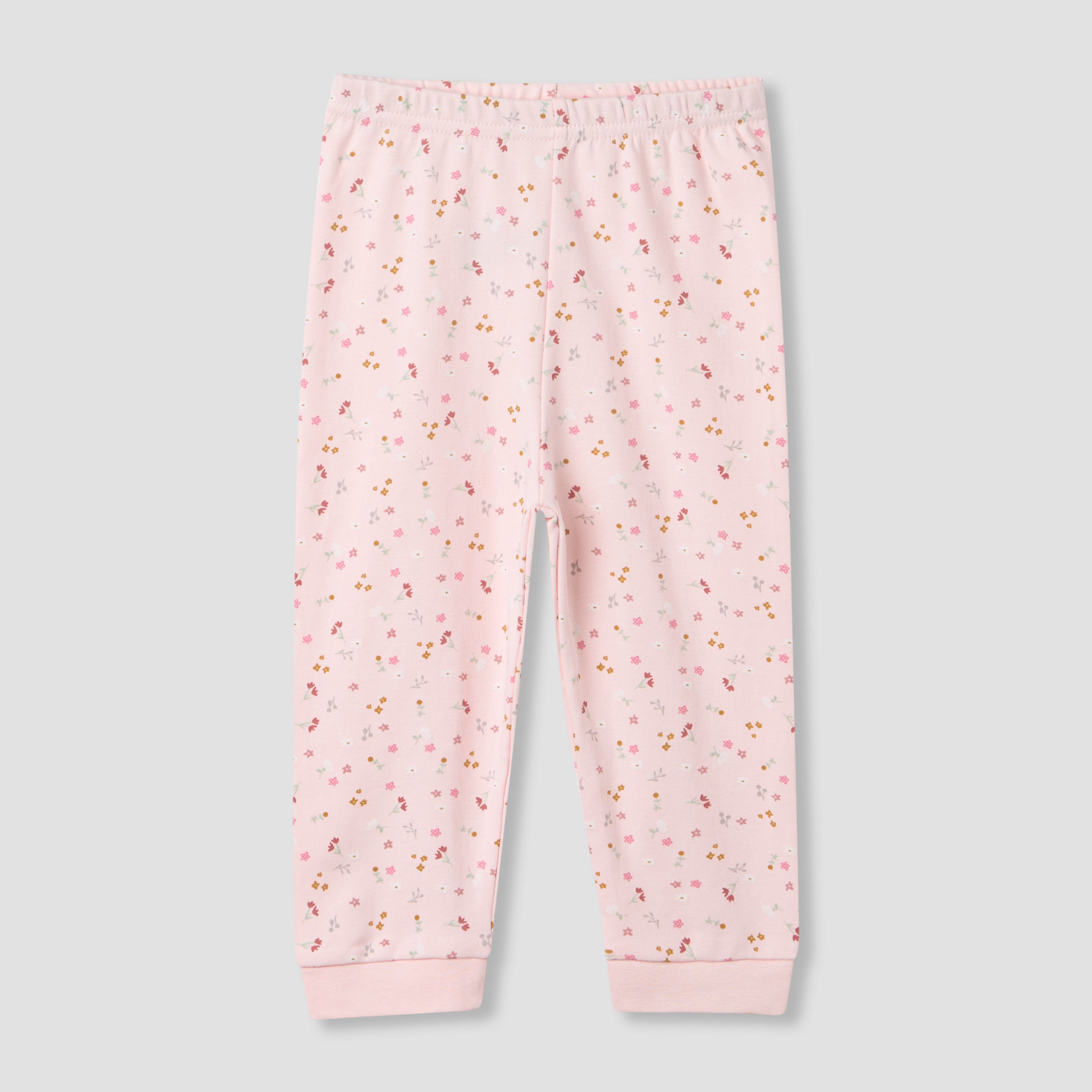 Juniors Floral Print Long Sleeve T-shirt and Pyjama Set-baby-girls-clothing-nightwear-pyjamasets-image-3