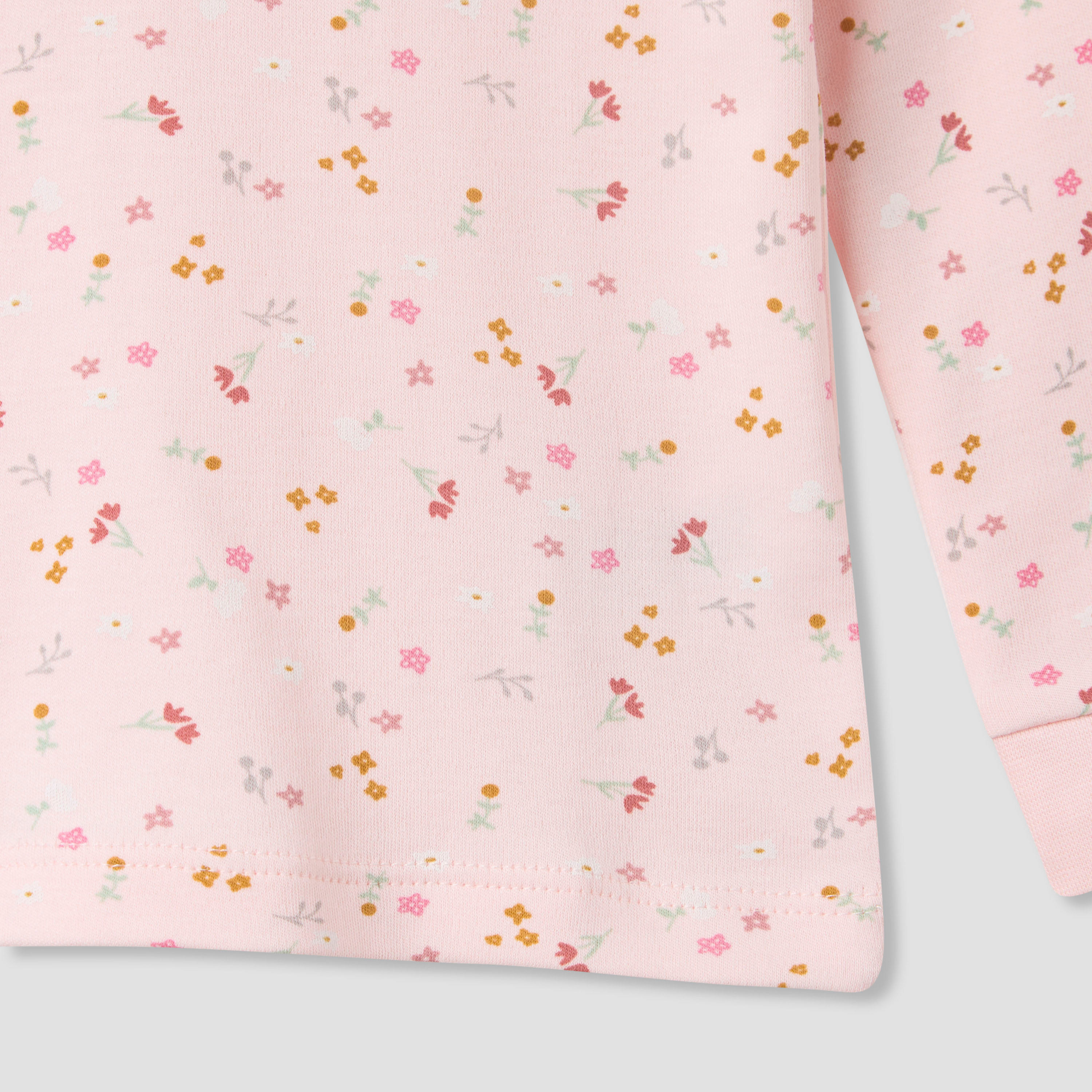 Juniors Floral Print Long Sleeve T-shirt and Pyjama Set-baby-girls-clothing-nightwear-pyjamasets-image-5