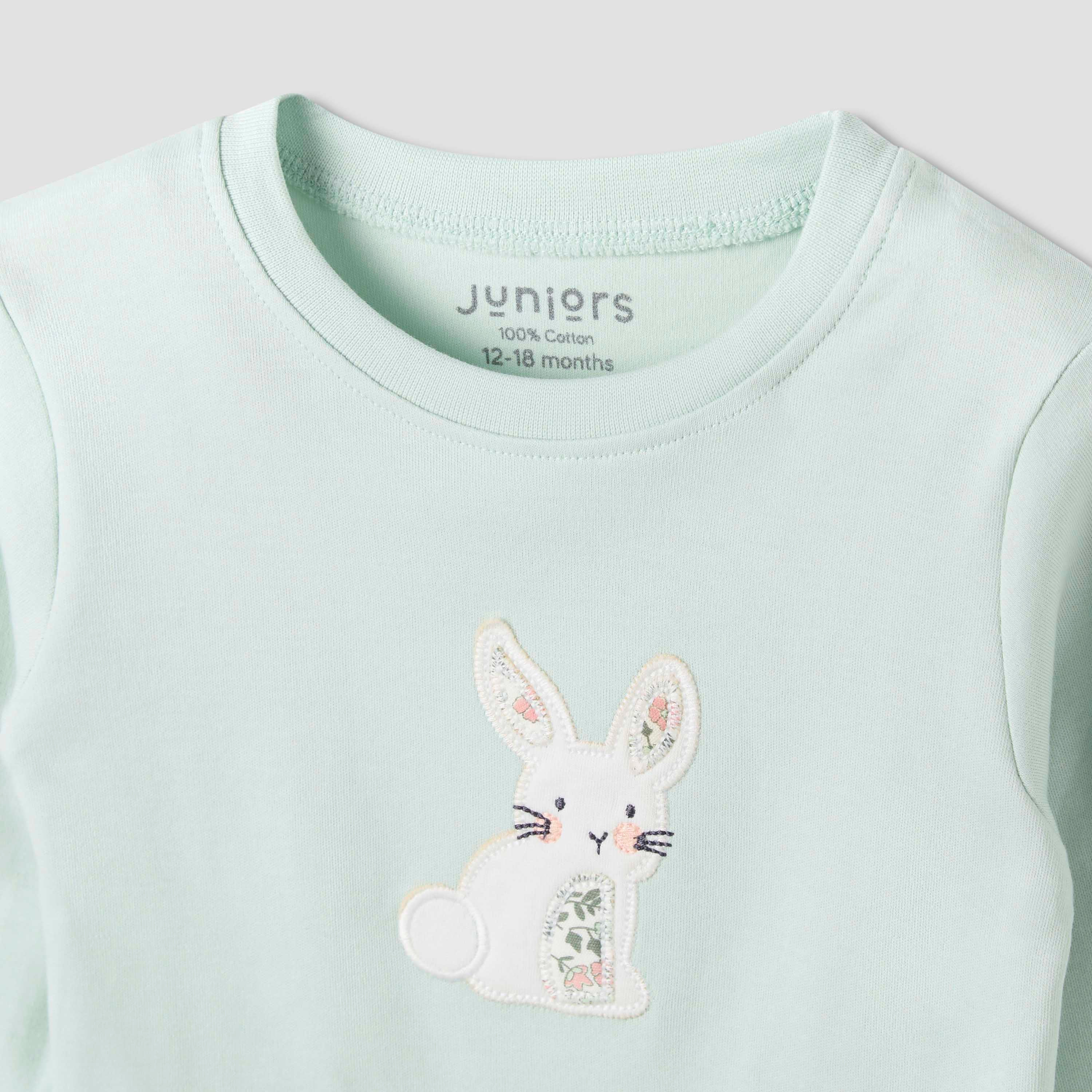 Juniors Pyjama Set with Print - Cotton - Long Sleeves - Round Neck-baby-girls-clothing-nightwear-pyjamasets-image-4