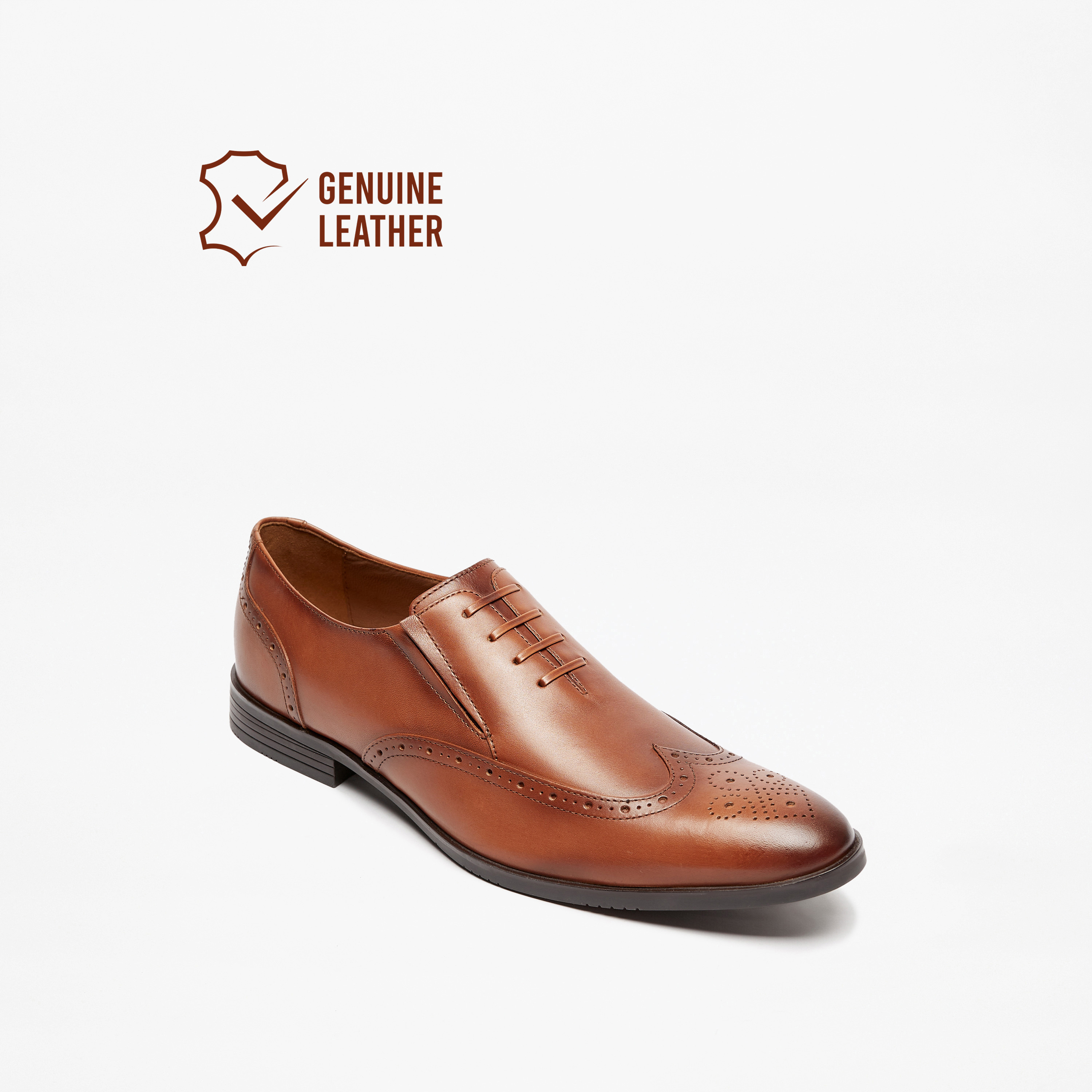 Genuine leather store mens dress shoes