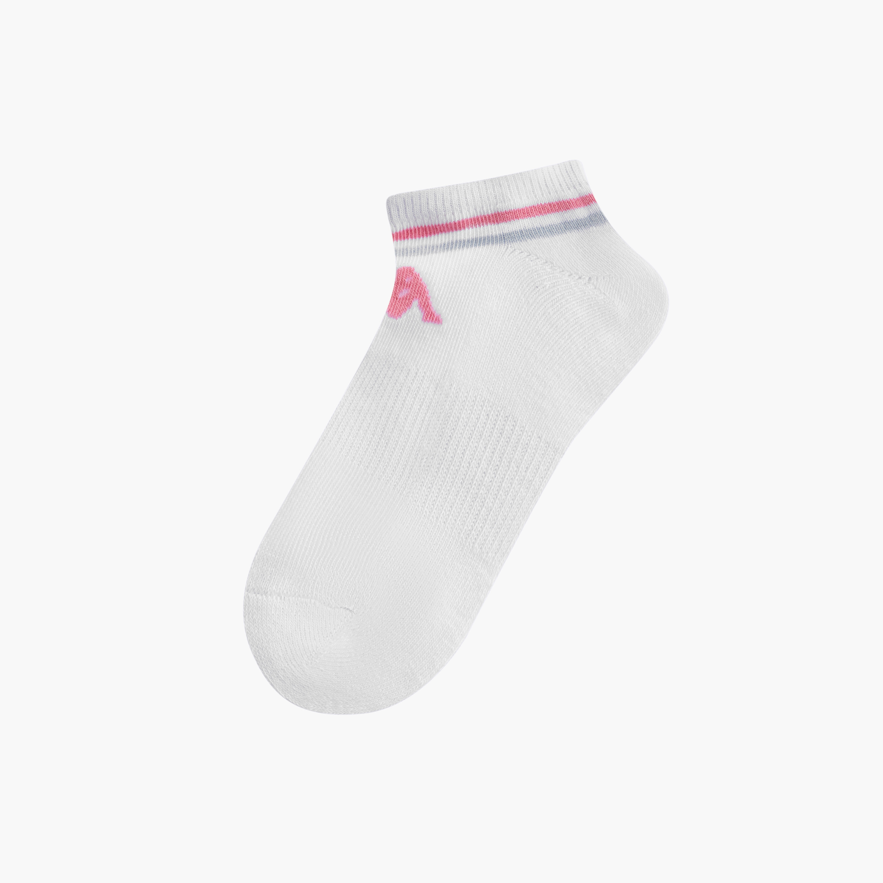 طقم جوارب موسّدة نصف وبرية 5 أزواج مقلمة بطول الكاحل من كابا-girls-accessories-socks-image-2