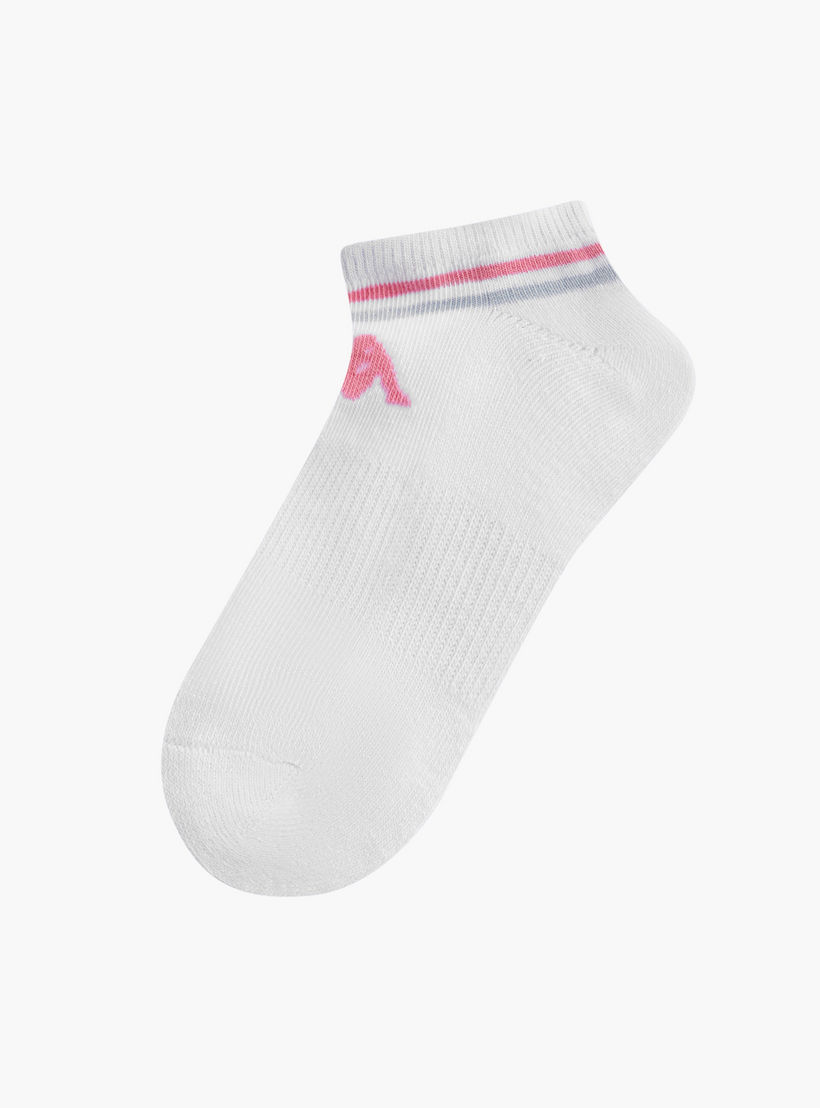 طقم جوارب موسّدة نصف وبرية 5 أزواج مقلمة بطول الكاحل من كابا-girls-accessories-socks-image-2
