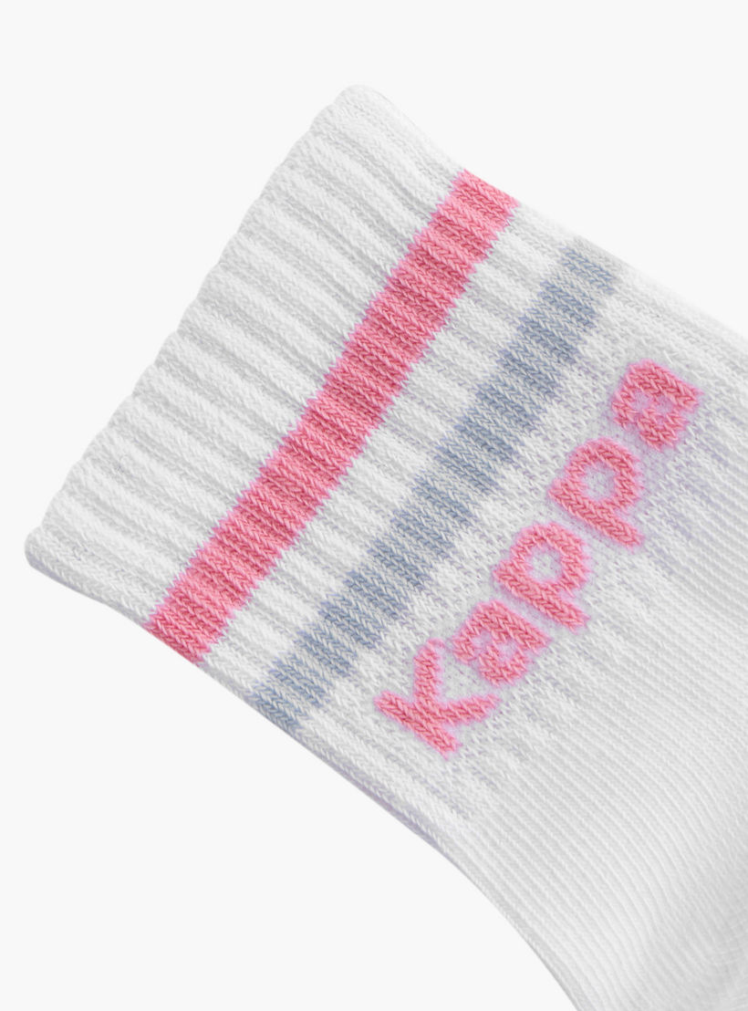 طقم جوارب 5 أزواج بطول الكاحل وطبعات الشعار من كابا-girls-accessories-socks-image-4