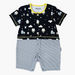 Juniors Print Round Neck Romper with Short Sleeves-Rompers%2C Dungarees and Jumpsuits-thumbnail-0