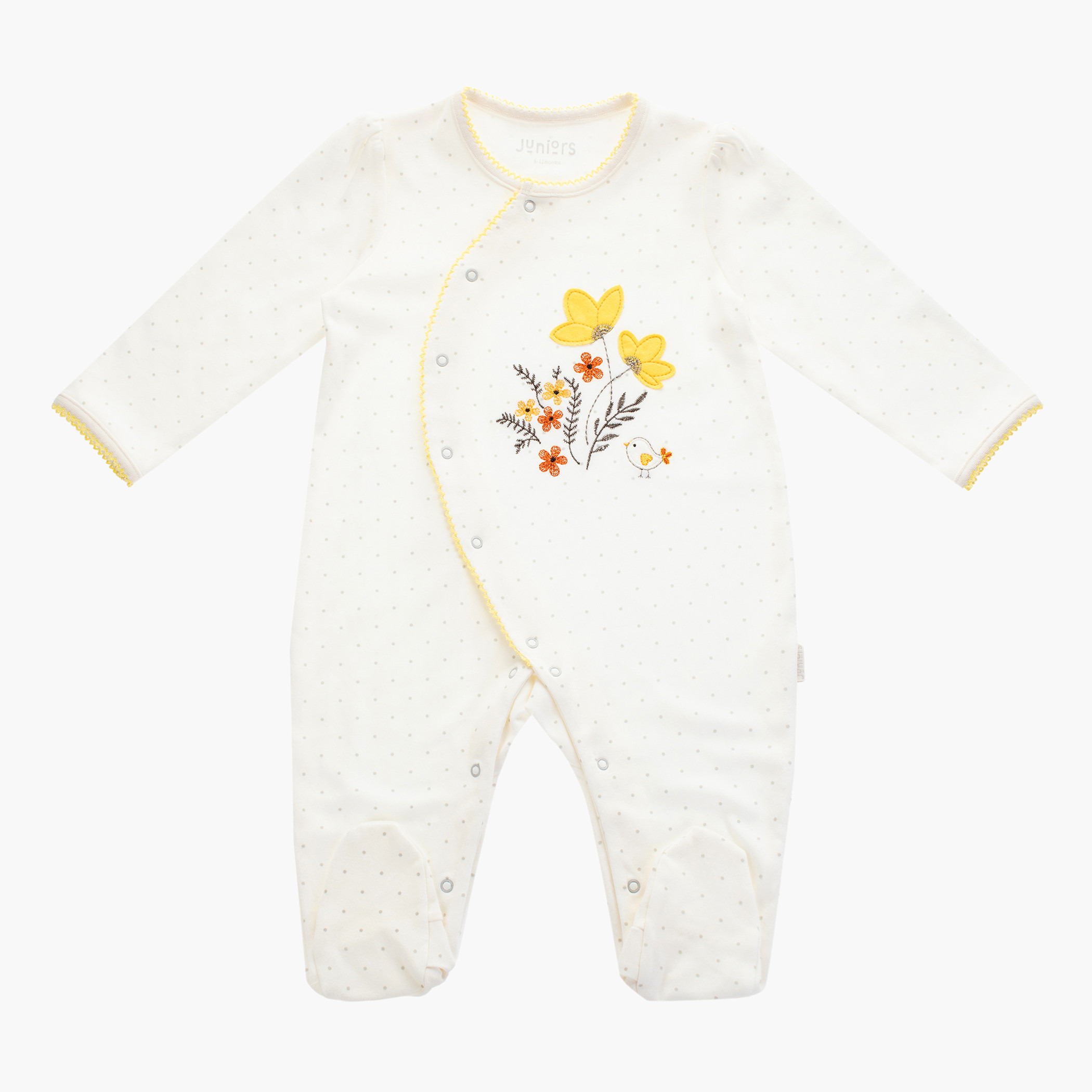 Juniors Round Neck Sleepsuit with Long Sleeves-baby-boys-clothing-nightwear-sleepsuits-image-1