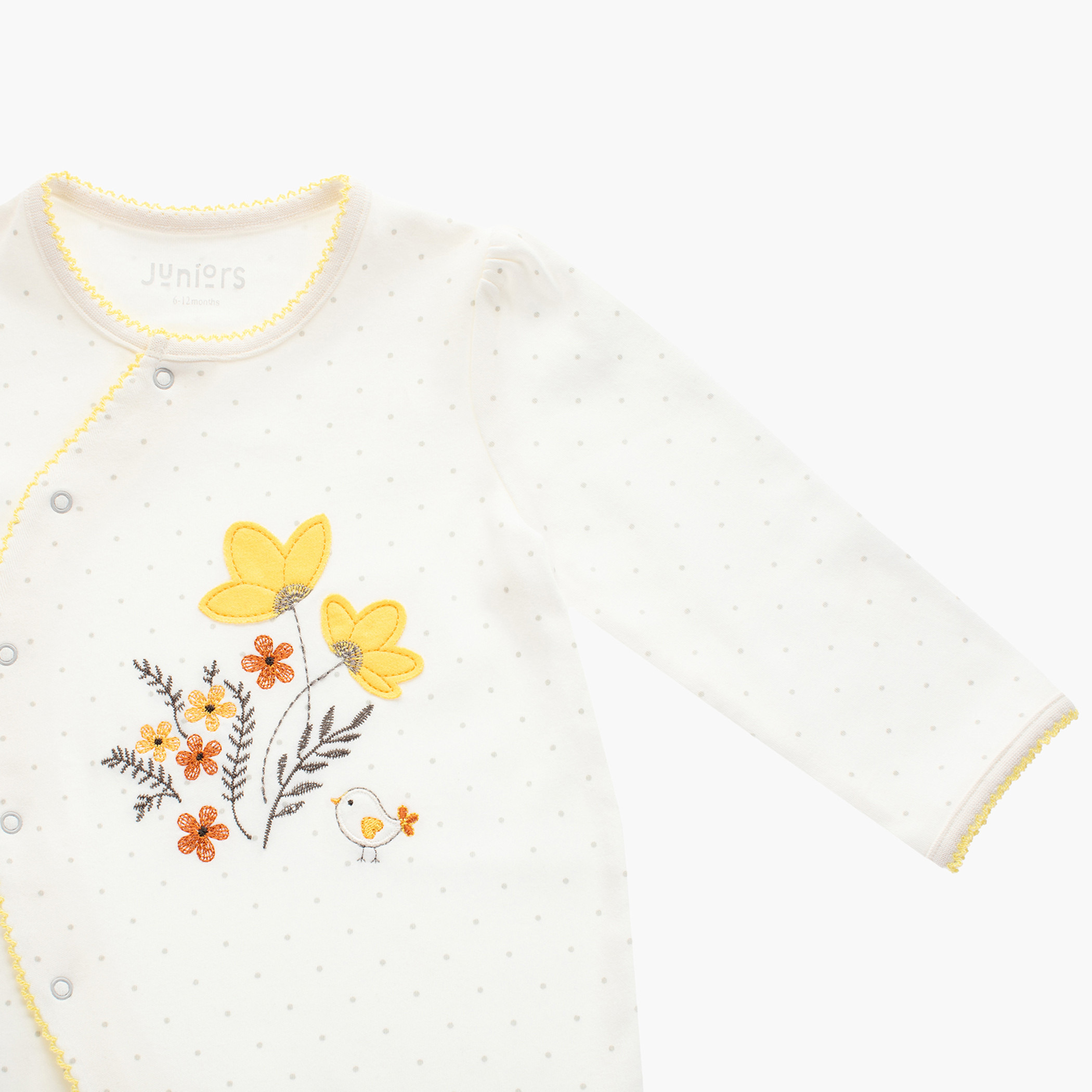 Juniors Round Neck Sleepsuit with Long Sleeves-baby-boys-clothing-nightwear-sleepsuits-image-2