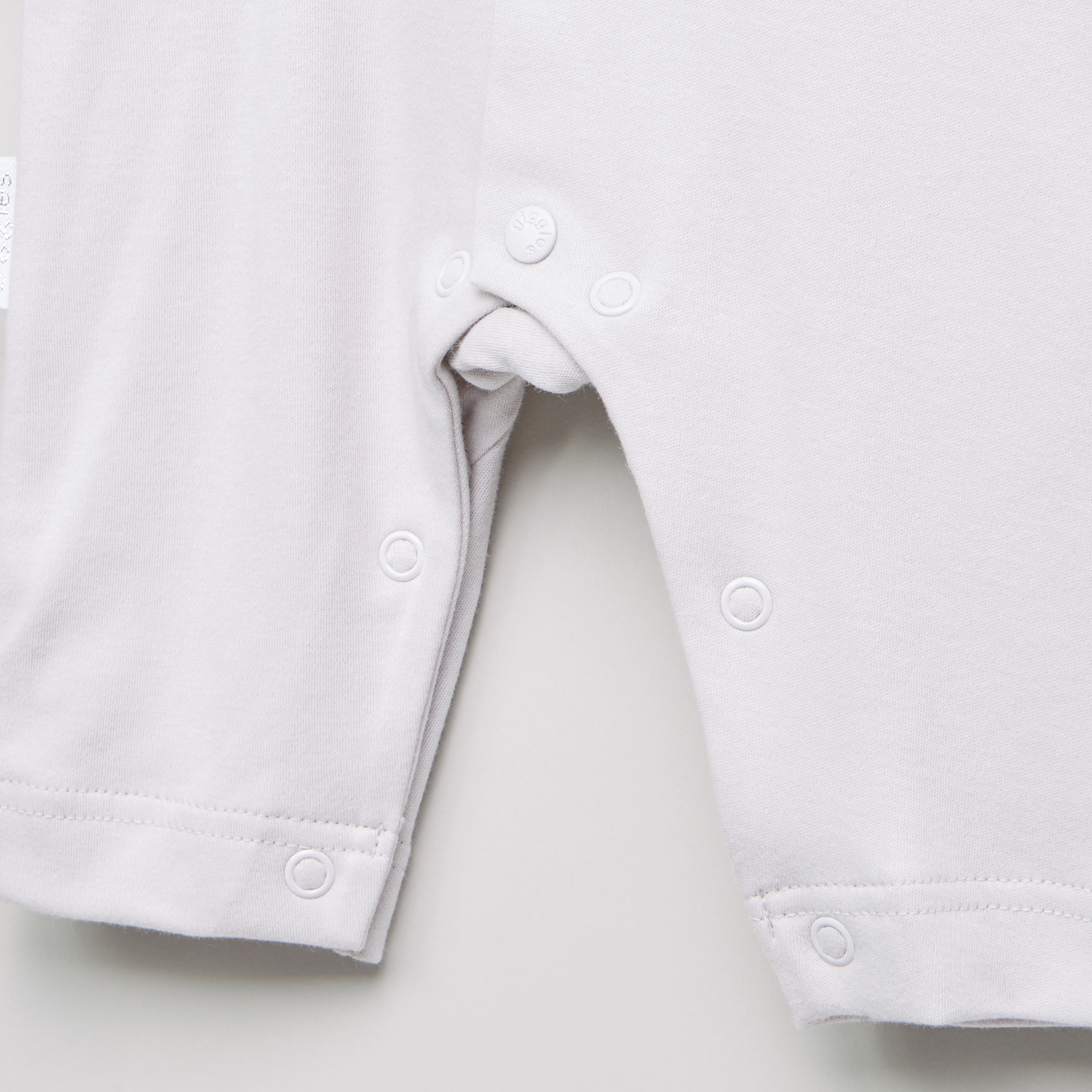 Juniors Sleepsuit with Button Closure and Bow Accent-baby-girls-clothing-nightwear-sleepsuits-image-2