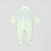 Giggles Printed Closed Feet Sleepsuit with Bow Applique-Sleepsuits-thumbnail-0