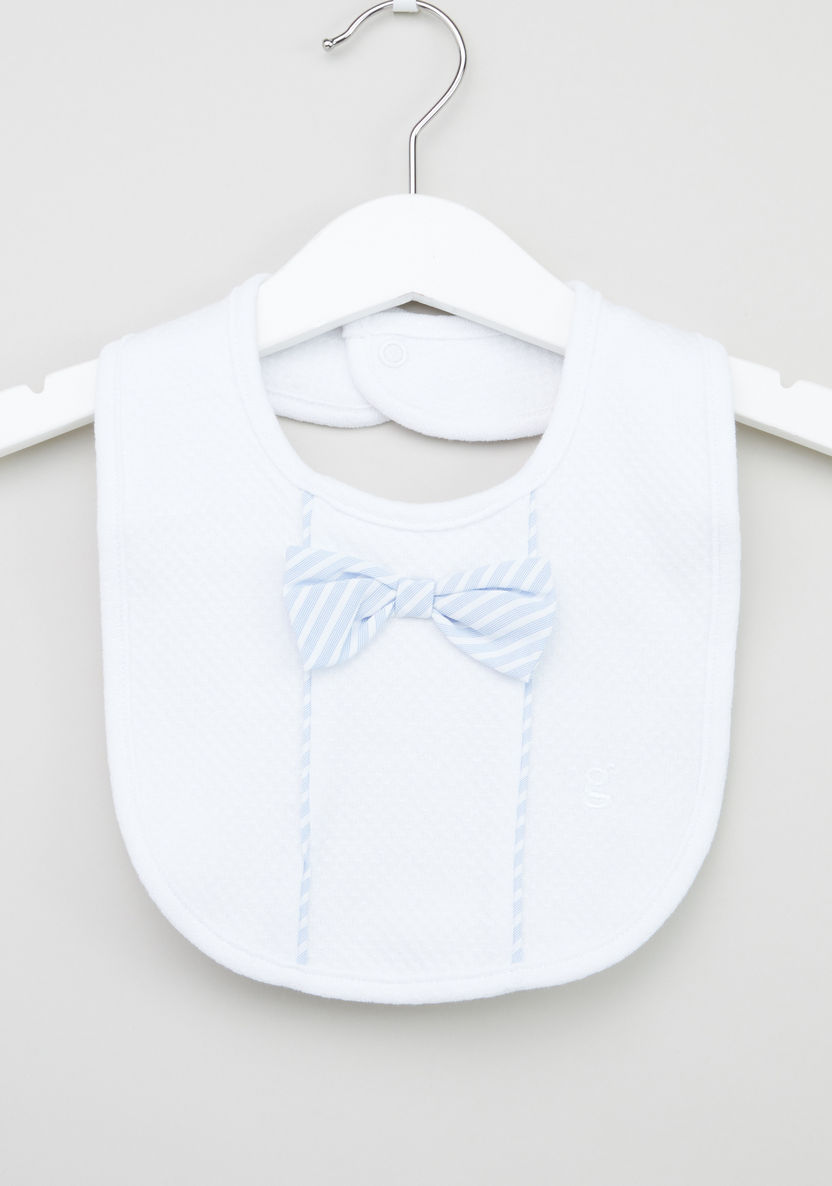 Giggles Bow Applique Detail Bib-Accessories-image-0