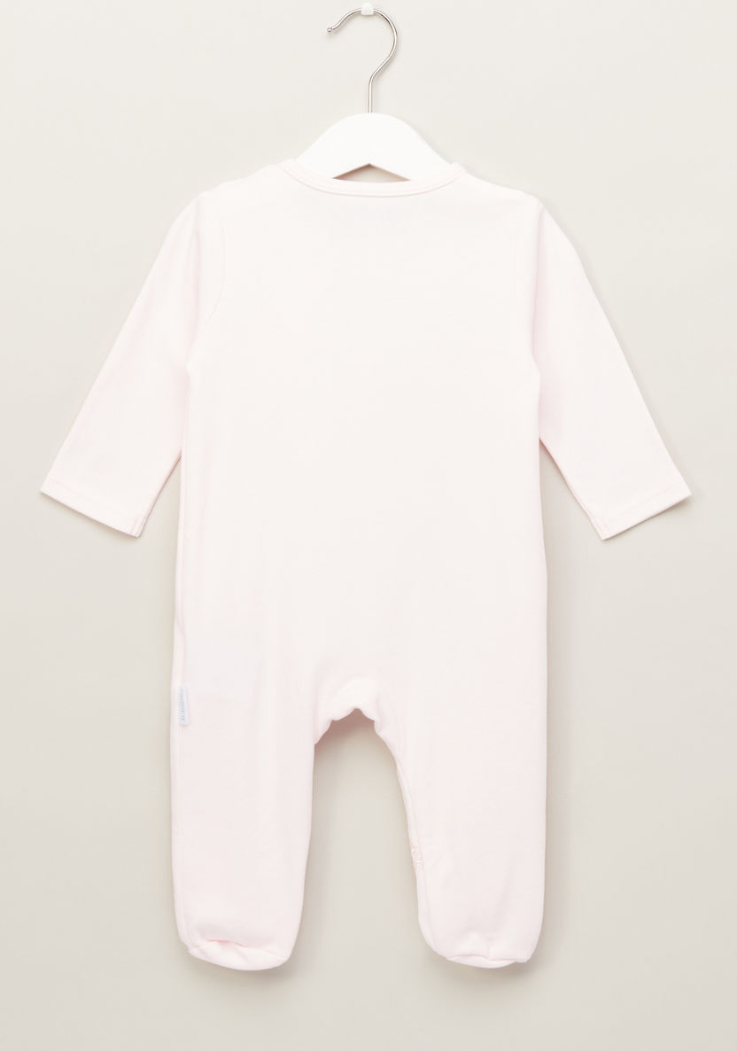 Giggles Sherlin Embroidered Long Sleeves Closed Feet Sleepsuit-Sleepsuits-image-2