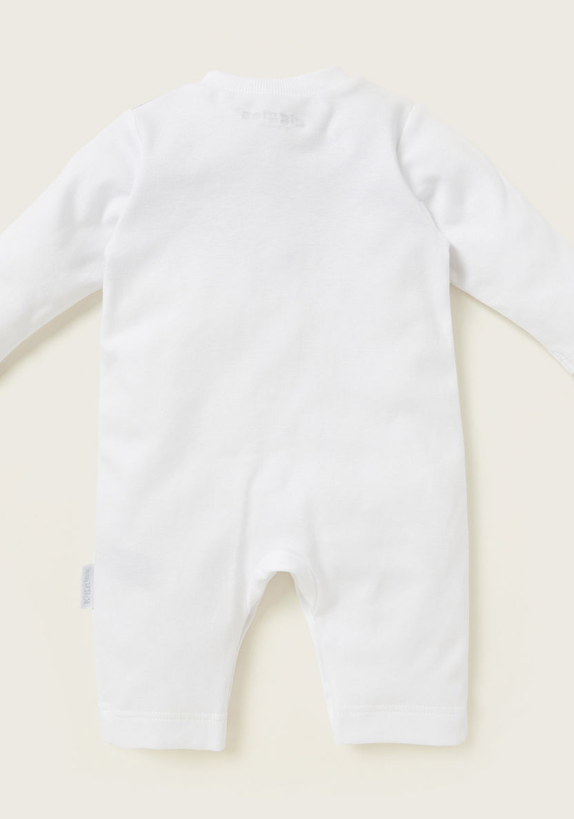 Giggles Printed Sleepsuit with Round Neck and Long Sleeves-Sleepsuits-image-2