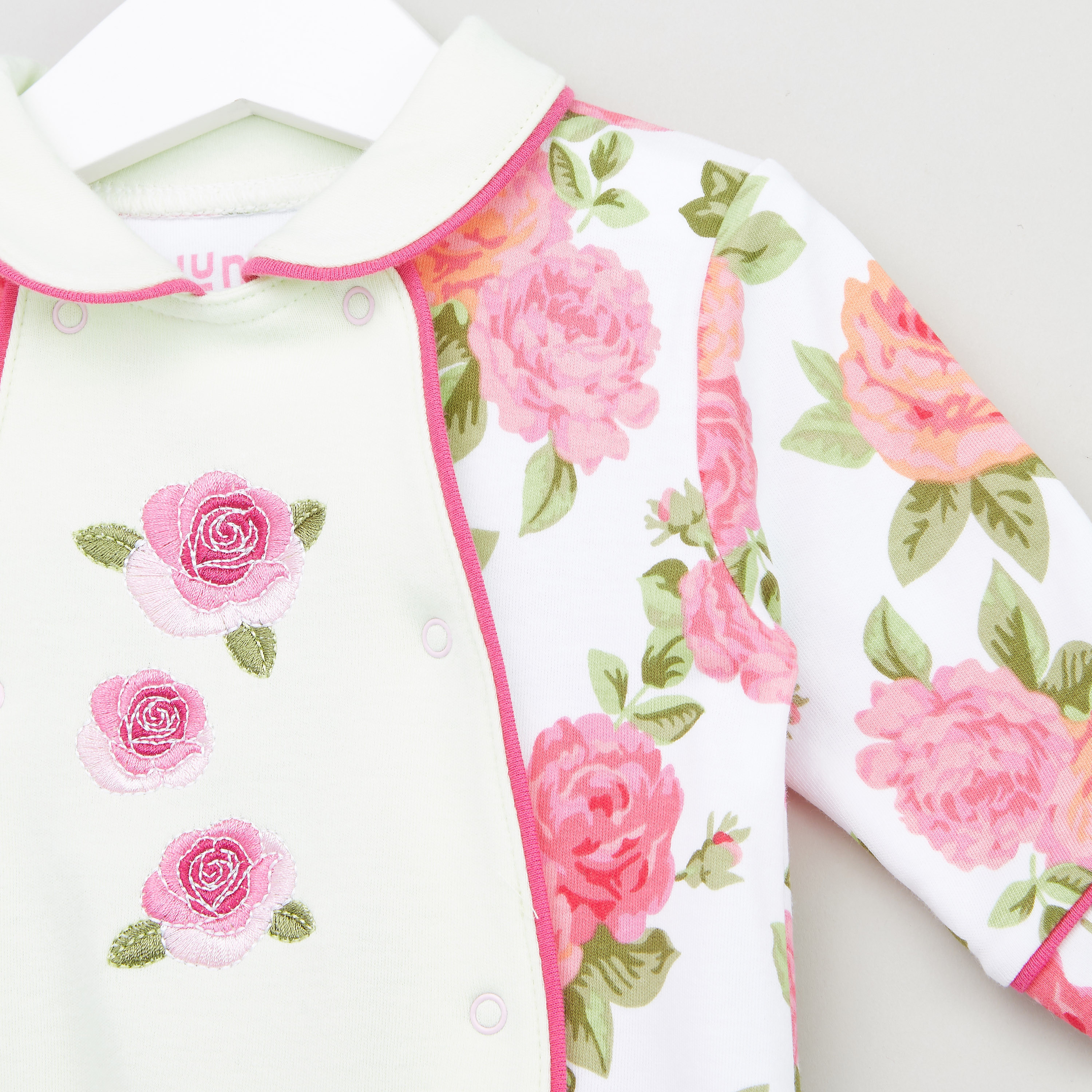 Juniors Floral Printed Closed Feet Sleepsuit-baby-boys-clothing-nightwear-sleepsuits-image-2