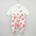 Juniors Floral Printed Sleepsuit with Applique-Sleepsuits-thumbnail-0