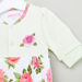 Juniors Floral Printed Sleepsuit with Applique-Sleepsuits-thumbnail-1