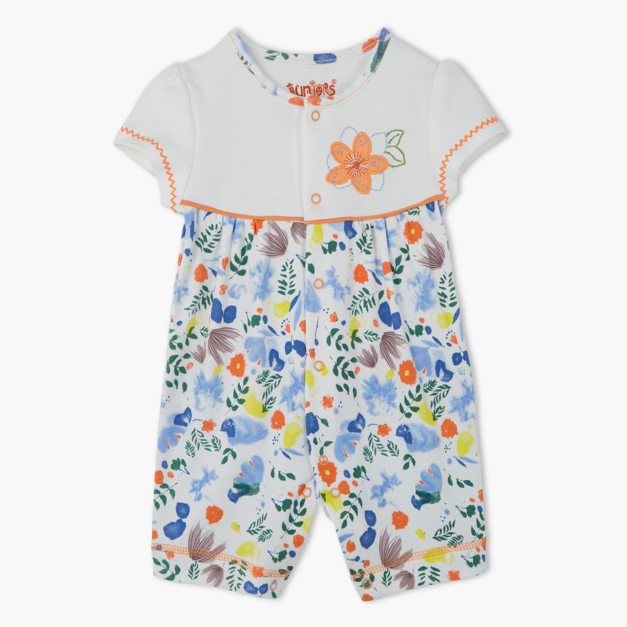 Juniors Short Sleeves Romper-girls-clothing-rompers-image-1