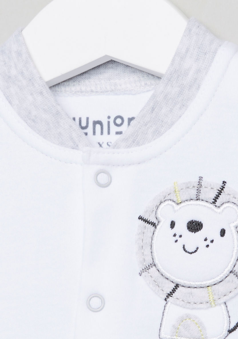 Juniors Applique Detail and Printed Sleepsuit-Sleepsuits-image-1