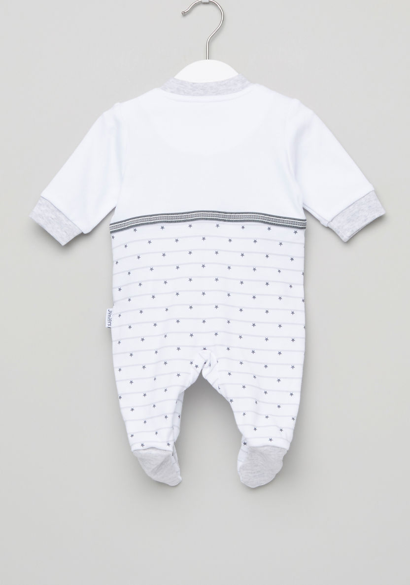 Juniors Applique Detail and Printed Sleepsuit-Sleepsuits-image-3