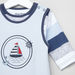 Juniors Striped T-shirt with Sleeveless Sleepsuit-Clothes Sets-thumbnail-1