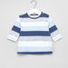 Juniors Striped T-shirt with Sleeveless Sleepsuit-Clothes Sets-thumbnail-3