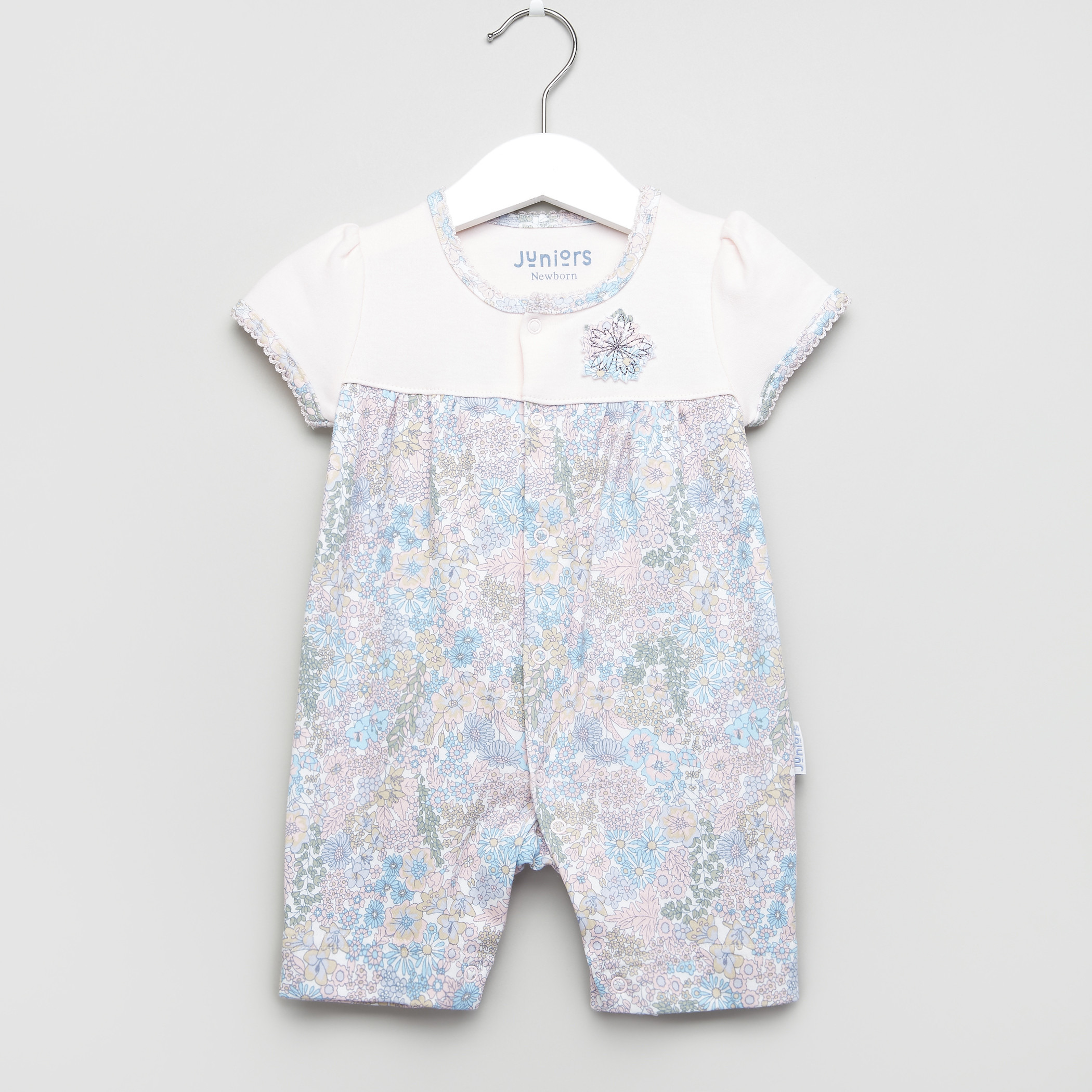 Buy Juniors Embroidered Short Sleeves Romper Online Mothercare Bahrain