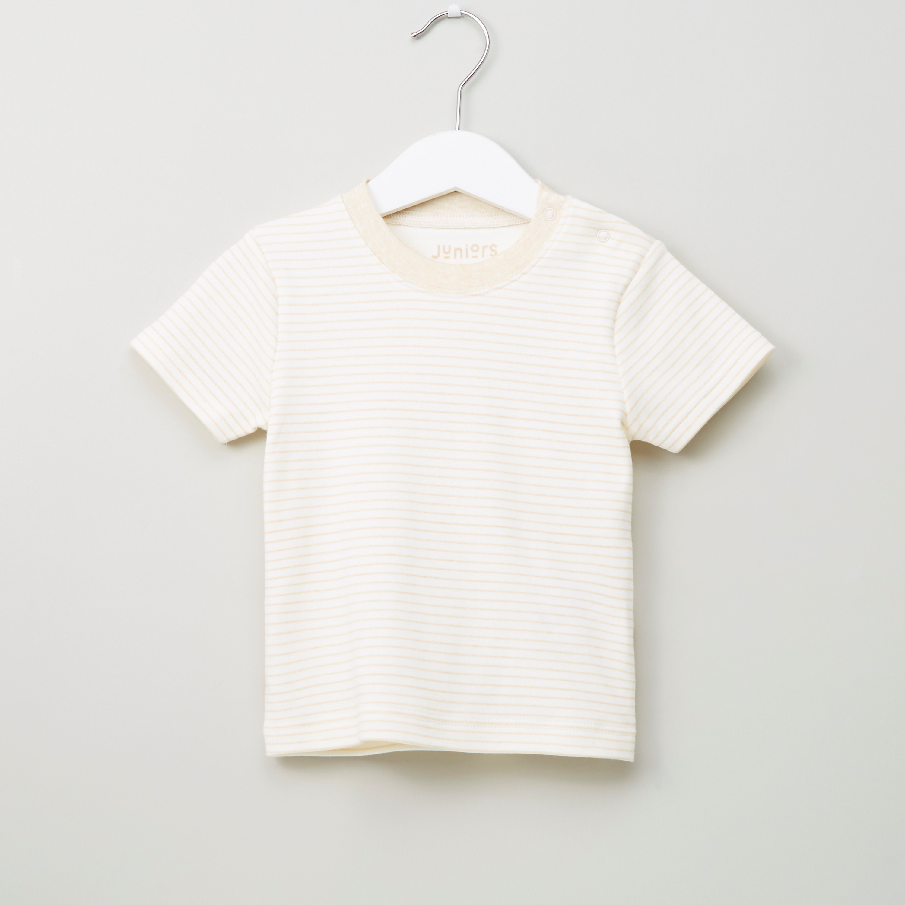 طقم دنغري وتيشيرت مخطط من جونيورز-baby-boys-clothing-setsandcoords-image-5